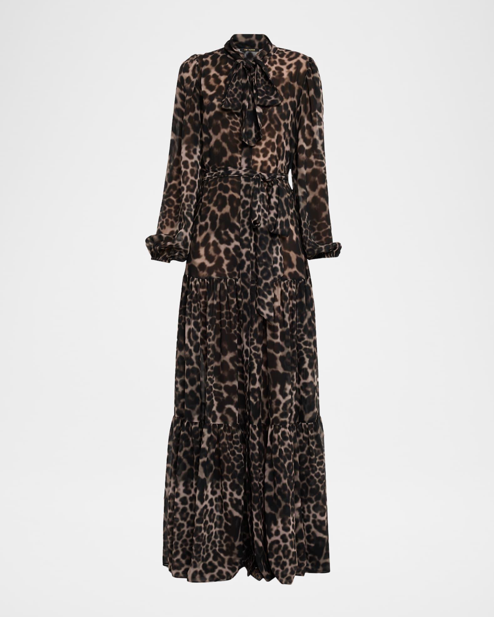 Baird Tiered Animal-Print Maxi Dress Product Image