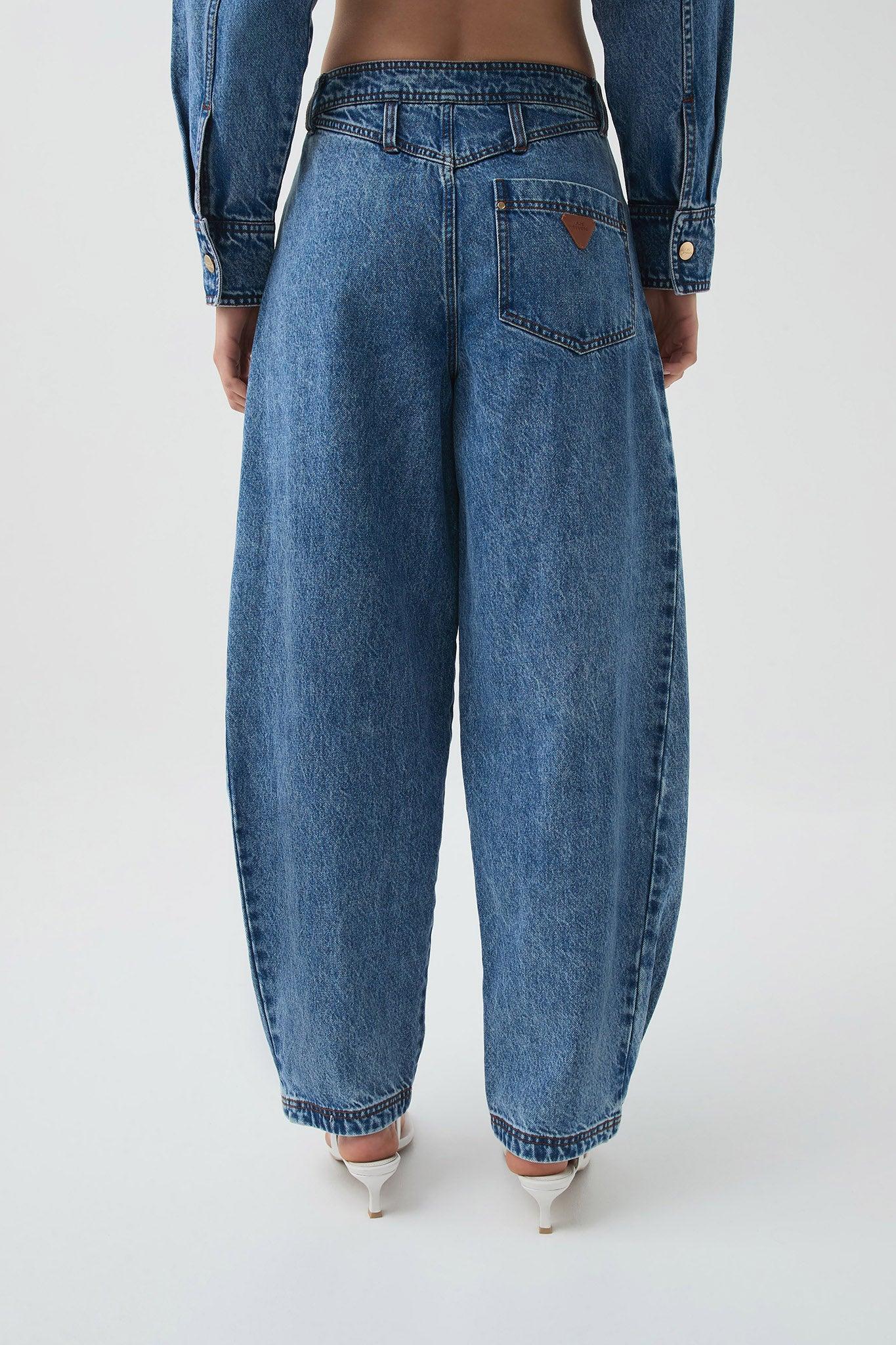 Blues Denim Barrel Jeans Product Image