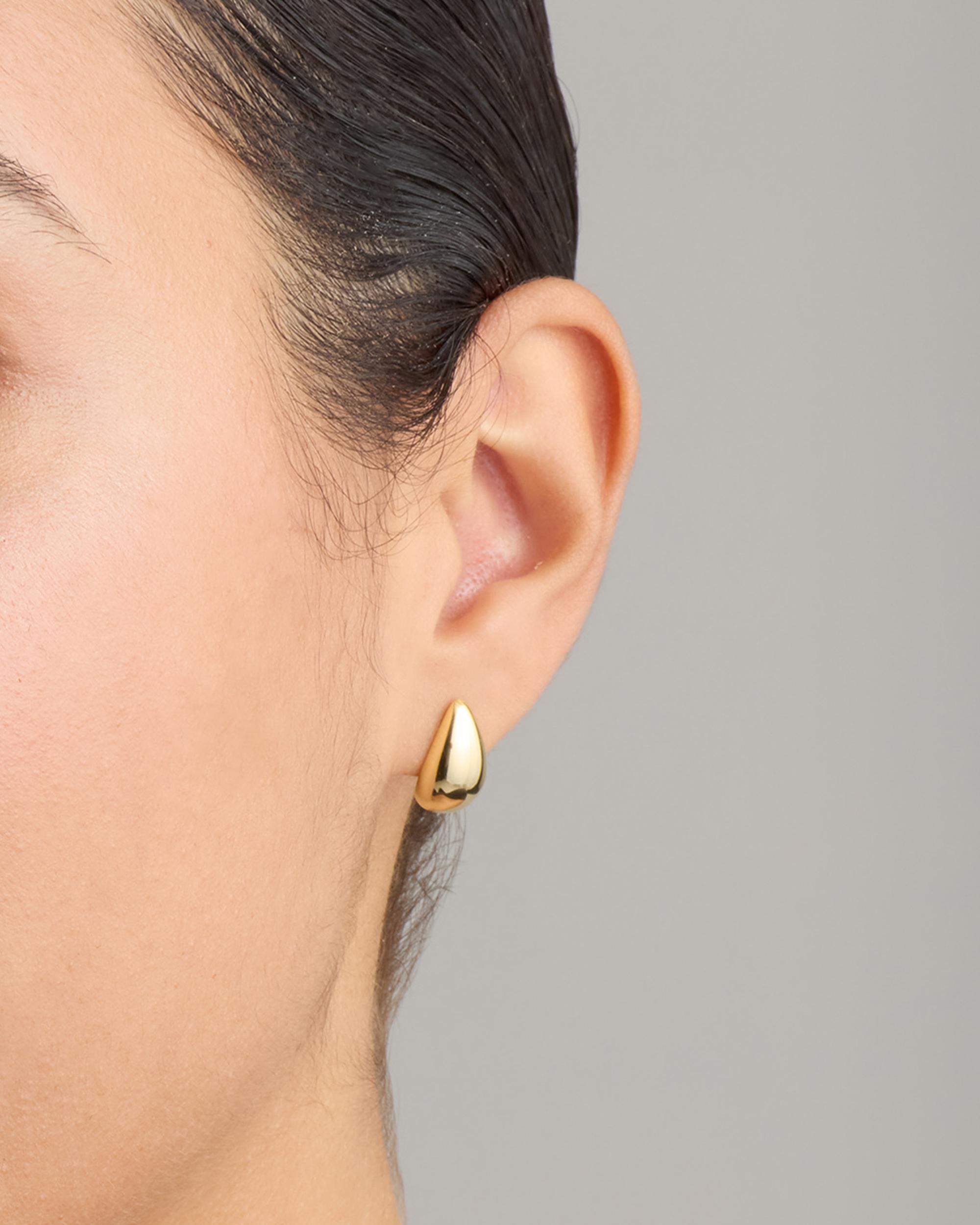 Quince | Women's 14K Gold Small Teardrop Earrings Product Image
