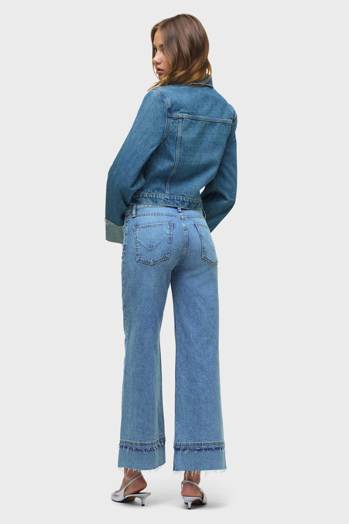 Rosie Wide Leg Ankle Raw Hem Female Product Image
