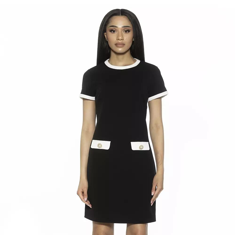 Women's ALEXIA ADMOR Carys Crewneck Shift Dress,  Product Image