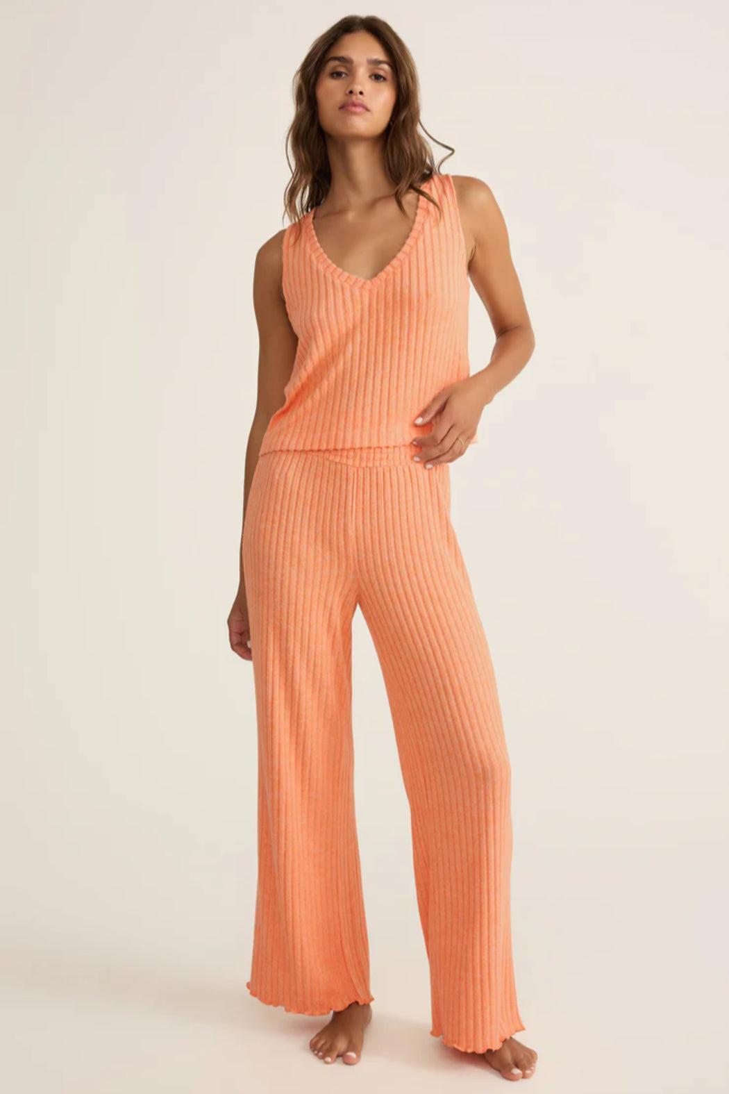 SLOANE V-NECK SILKY RIB TANK Product Image