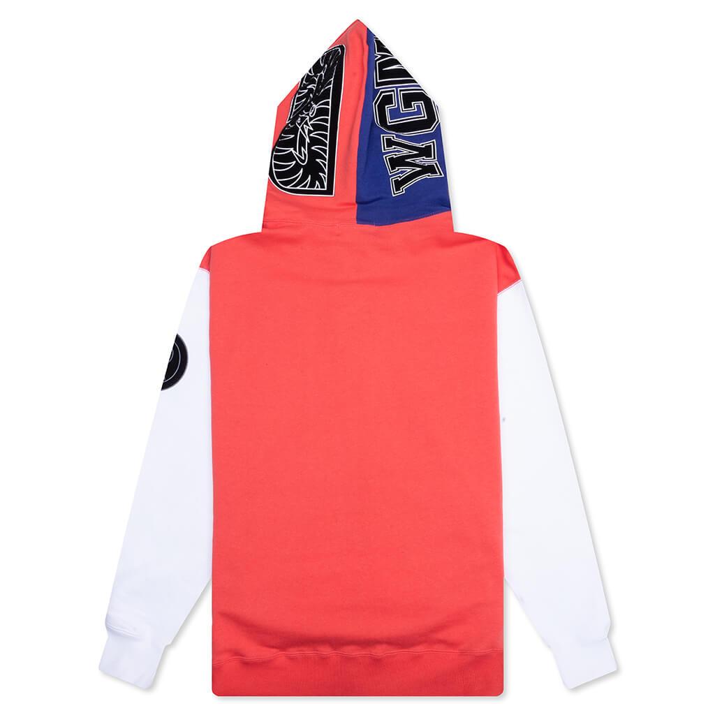 Shark Full Zip Hoodie Japan - Red Male Product Image