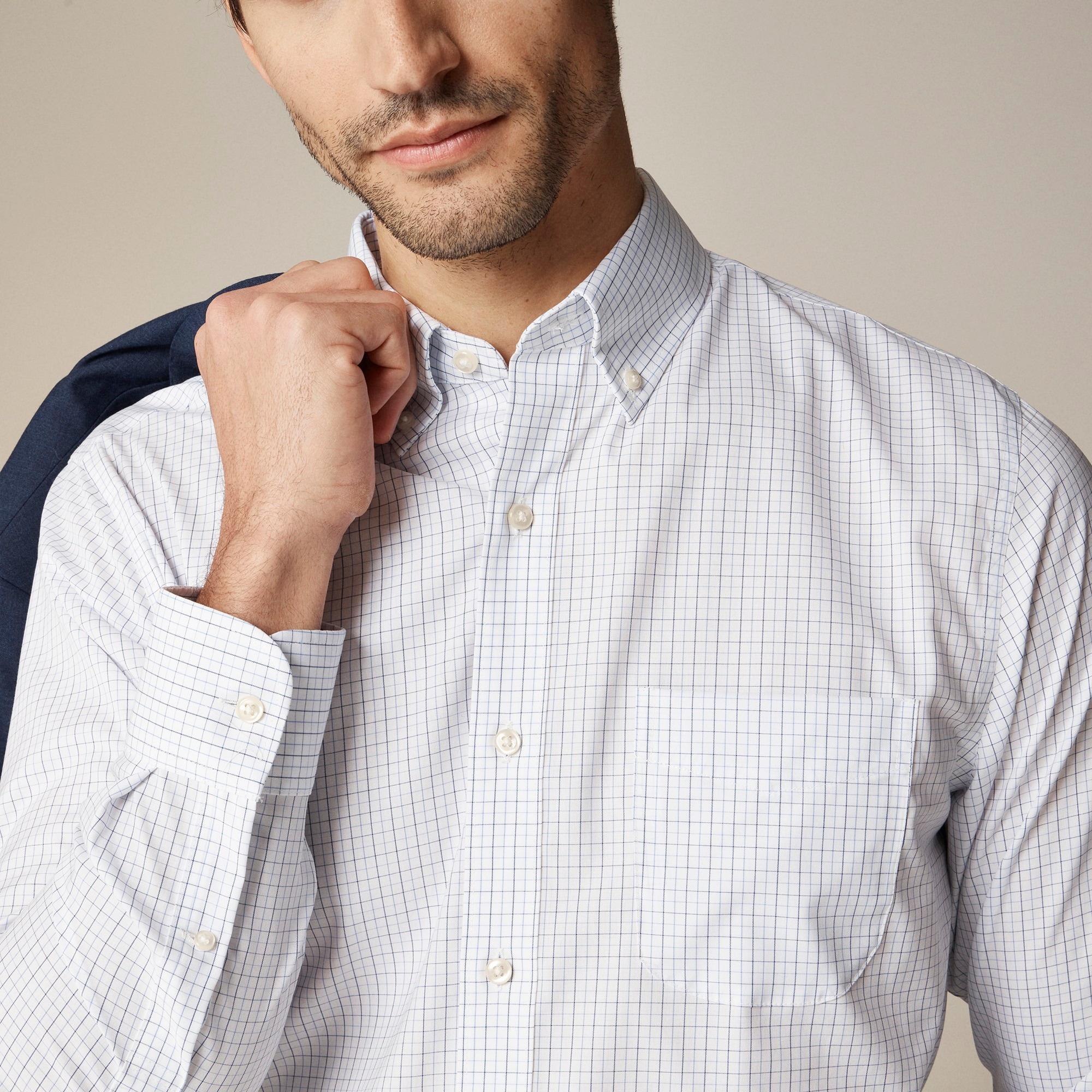 Slim Bowery wrinkle-free dress shirt with button-down collar Product Image