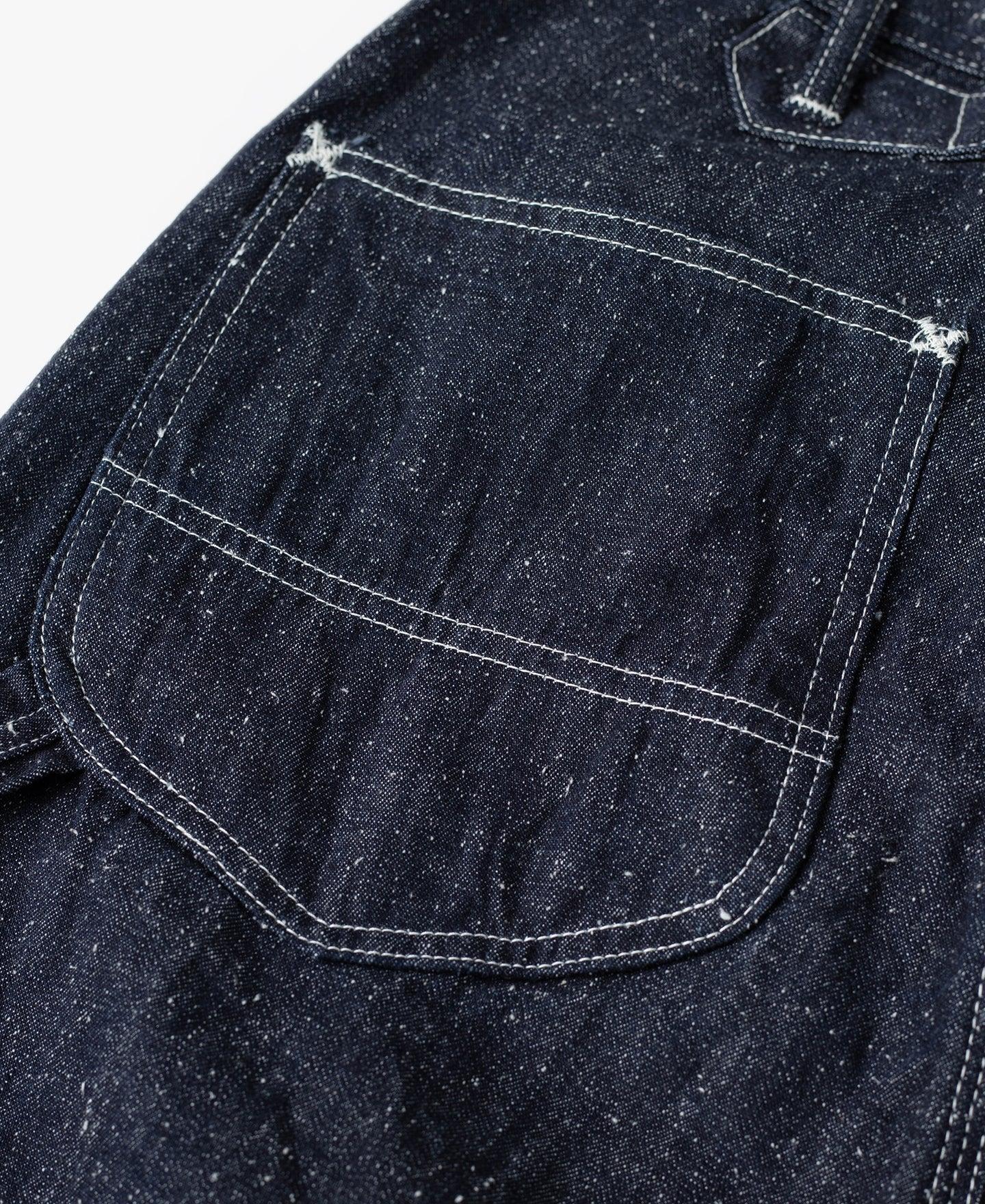 Slub Pearl Yarn Indigo Denim Carpenter Pants Product Image