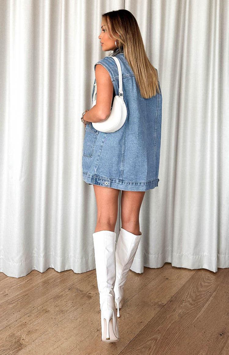 Orla Mid Wash Denim Vest Baby Product Image