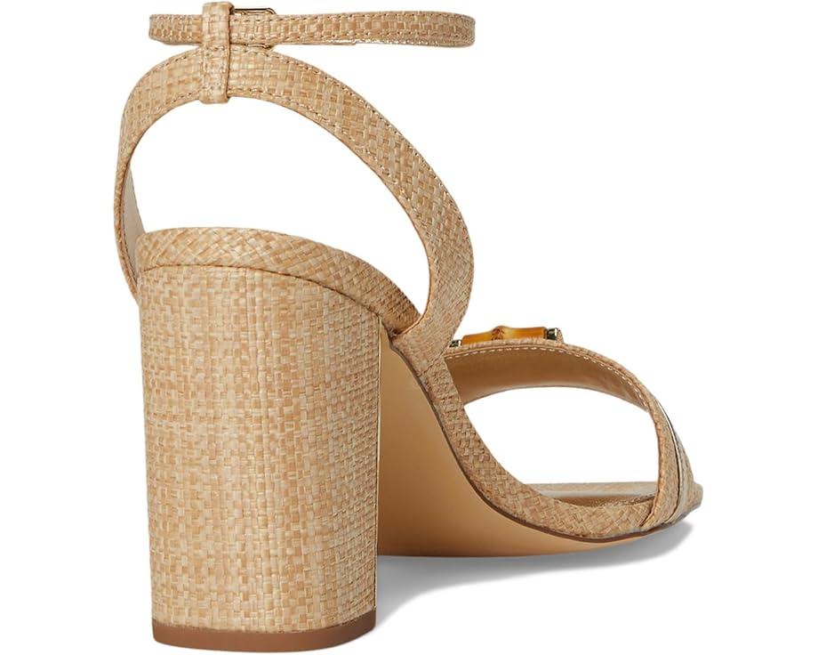 Beau Raffia Heeled Sandals Product Image