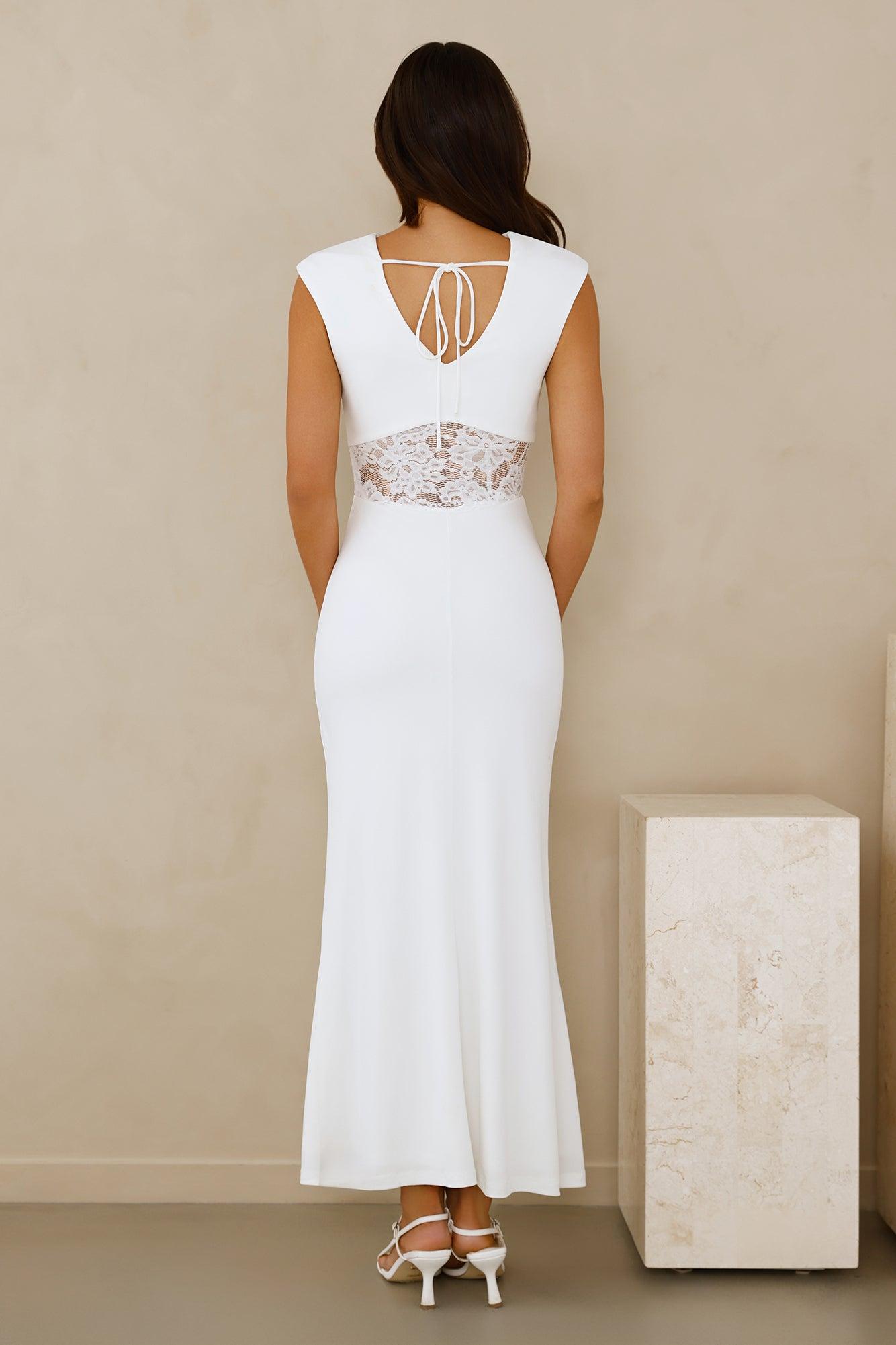 Spellbound By You Maxi Dress White Product Image