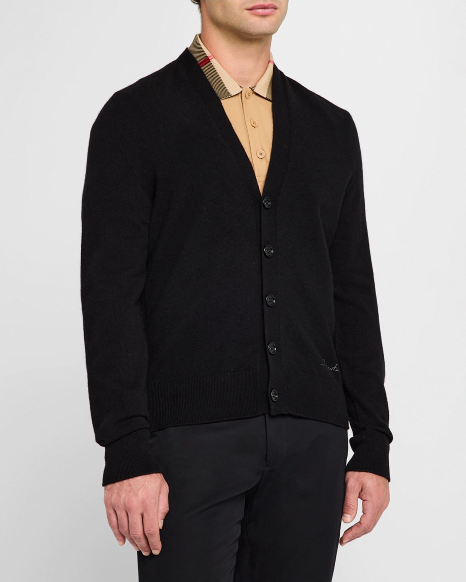 Men's Cashmere Cardigan Sweater Product Image