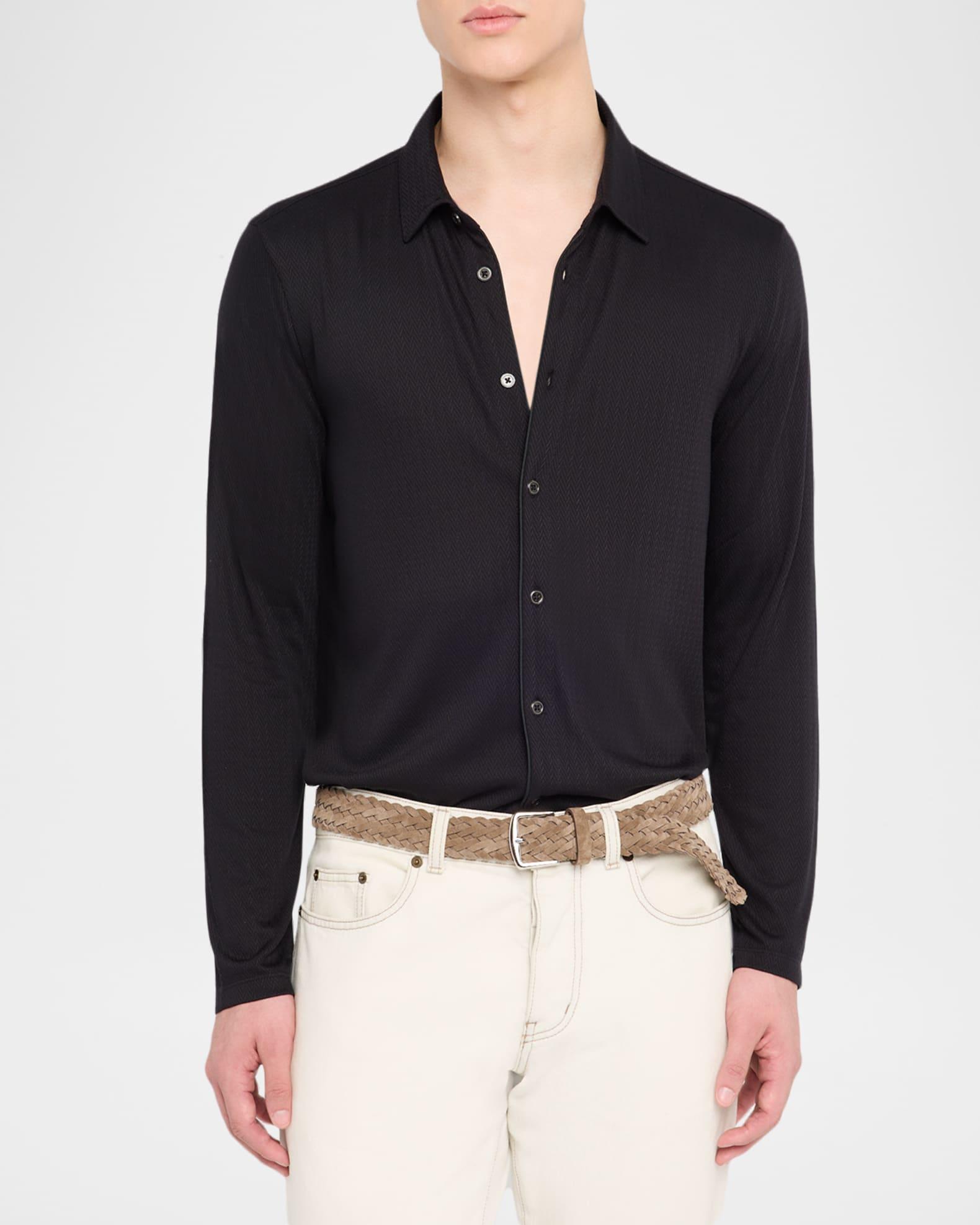 Men's Caserta Chevron Button-Down Shirt Product Image