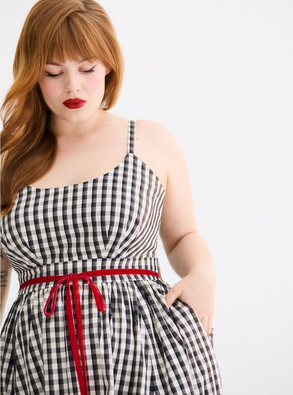 Retro Chic Swing-Skirt Dress Product Image