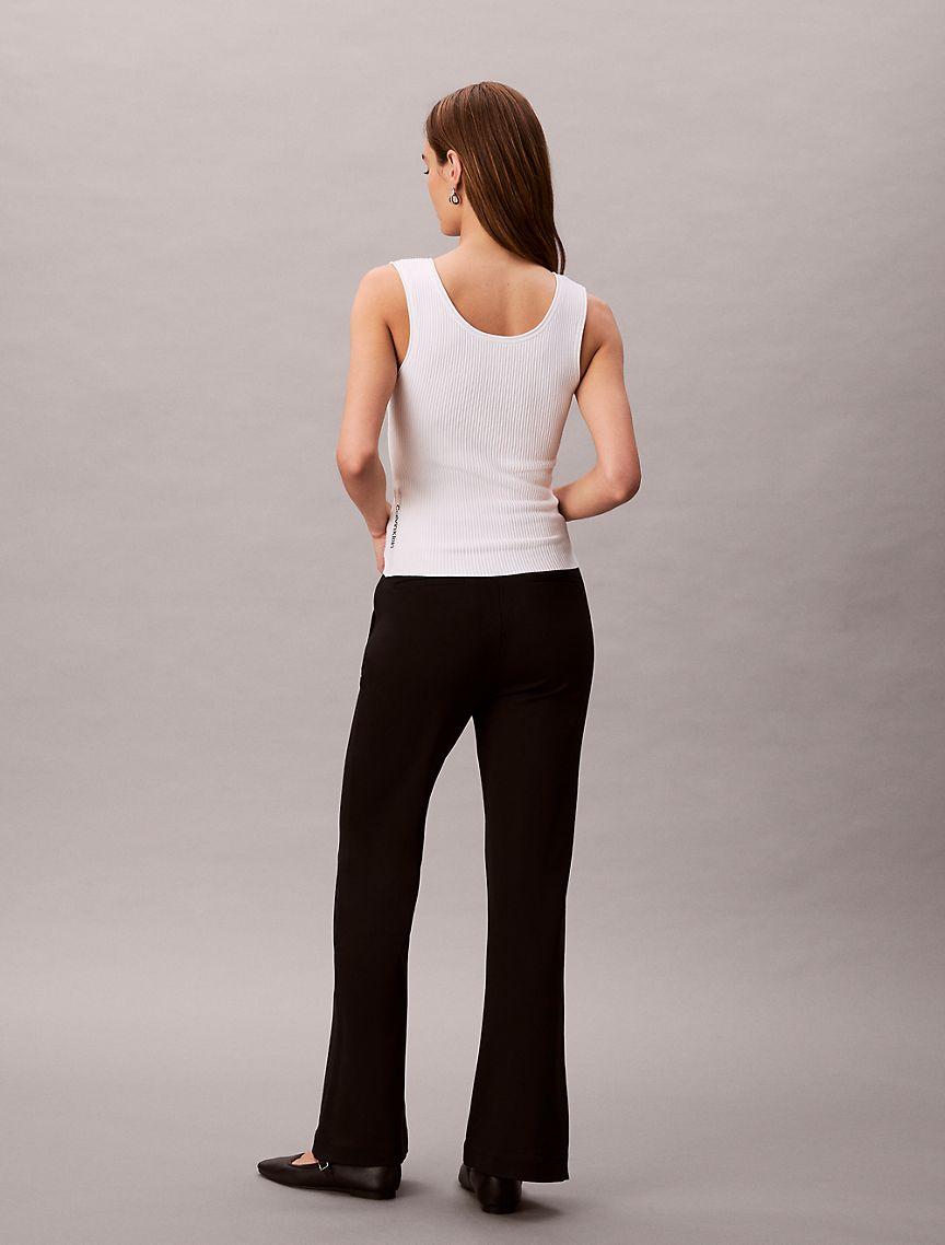 Ponte Flared Fit Pants Product Image