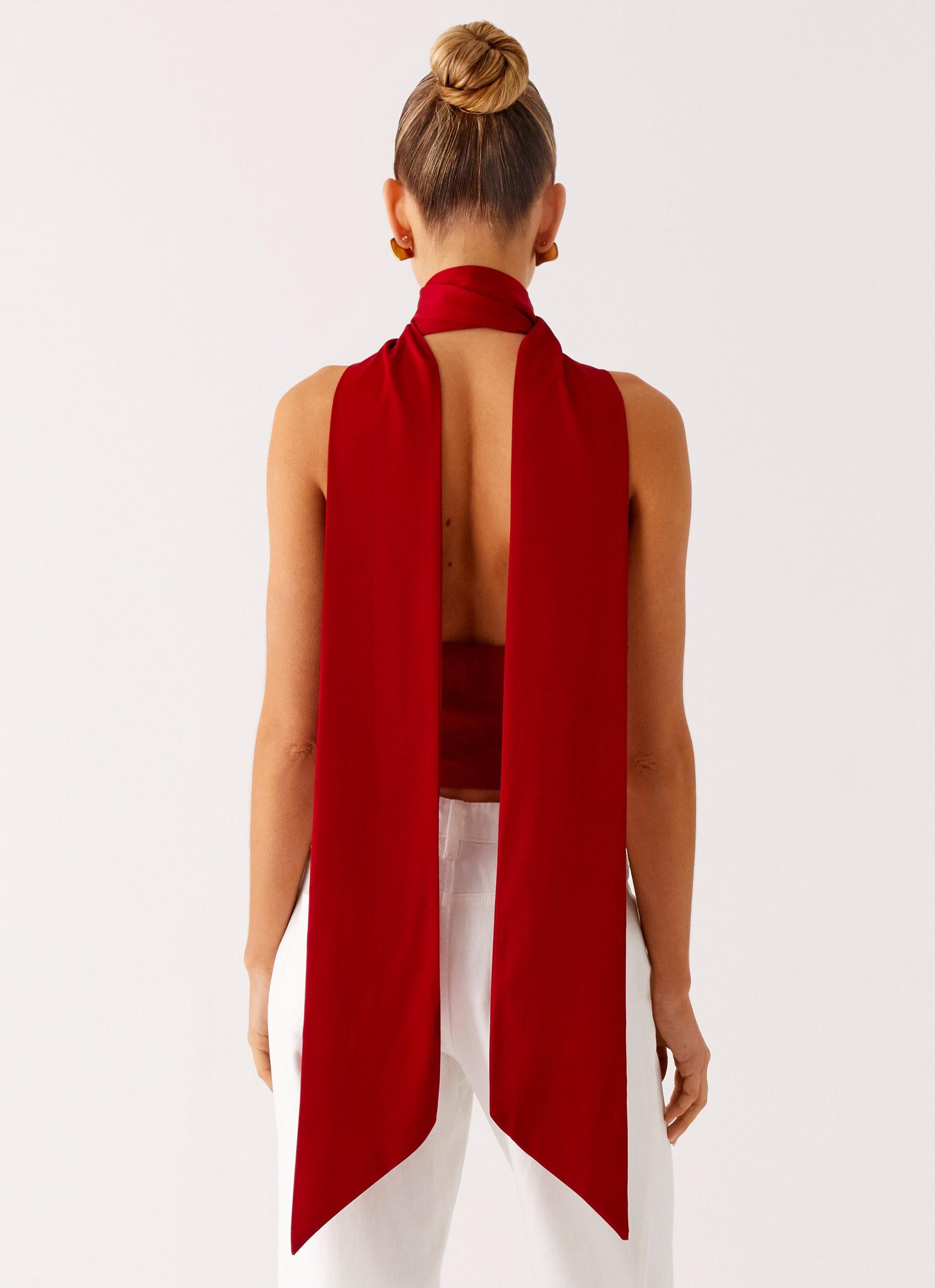 Catching Feelings Top - Red Product Image