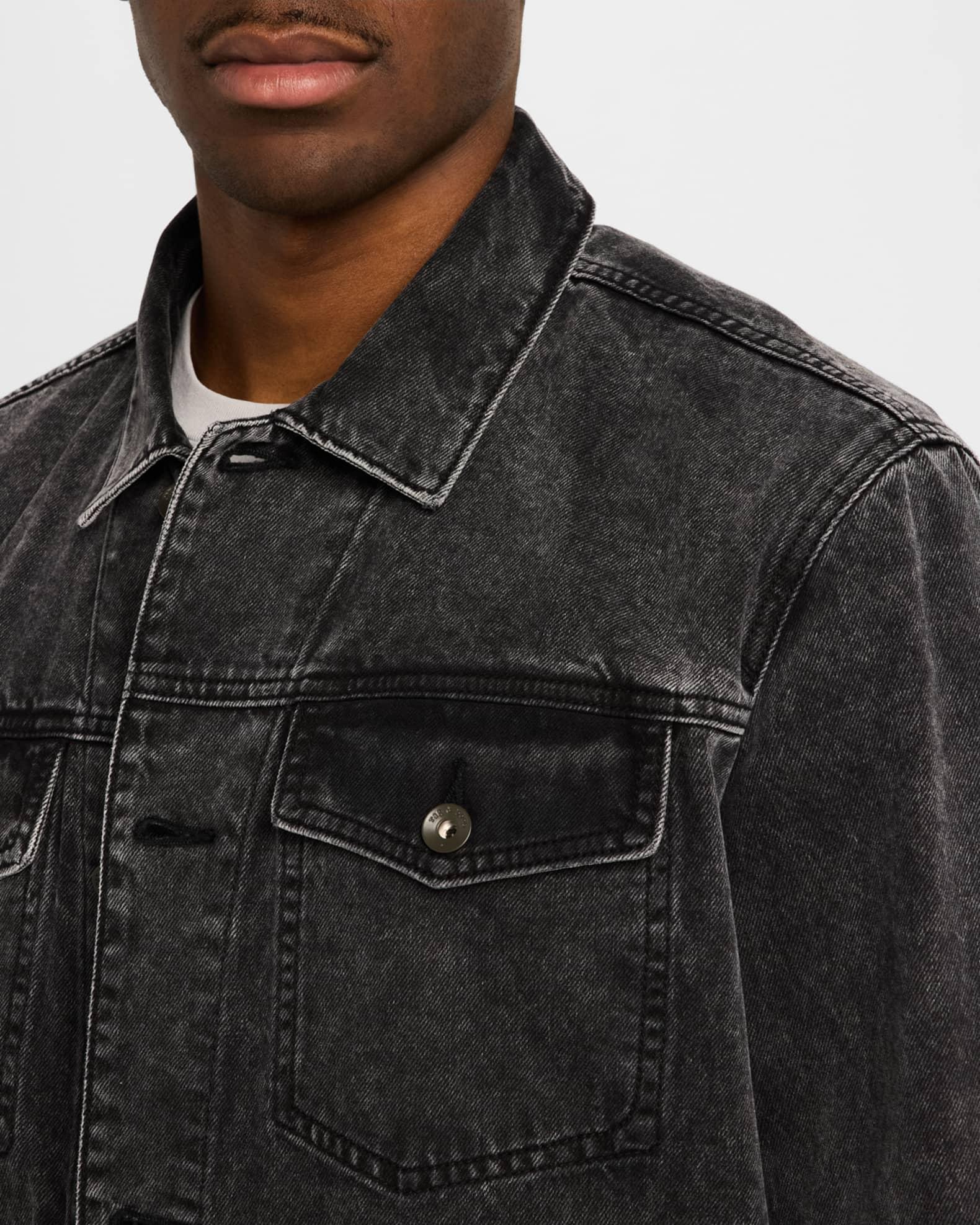 Men's Denim Trucker Jacket Product Image
