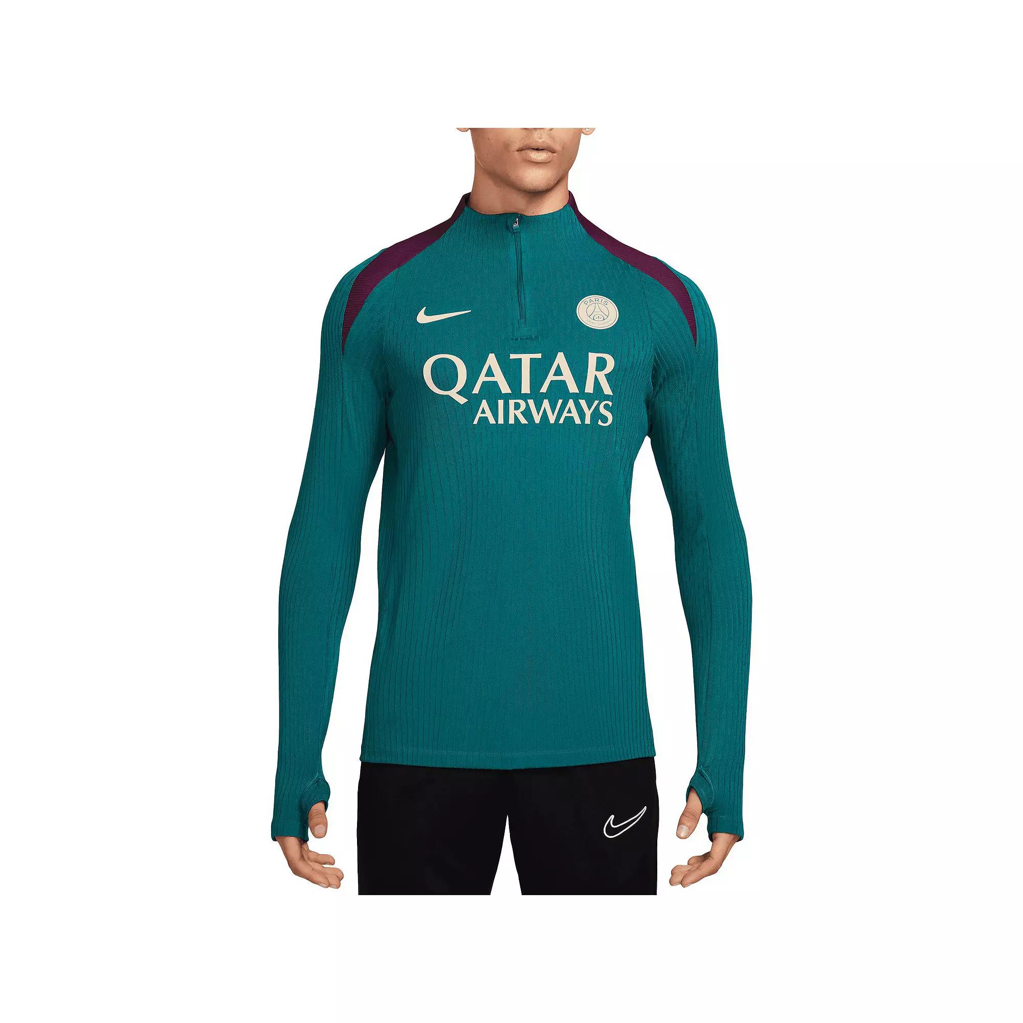 Men's Nike Teal Paris Saint-Germain 2024/25 Advance Strike Drill Performance Quarter-Zip Top, Size: XL, Psg Blue Product Image