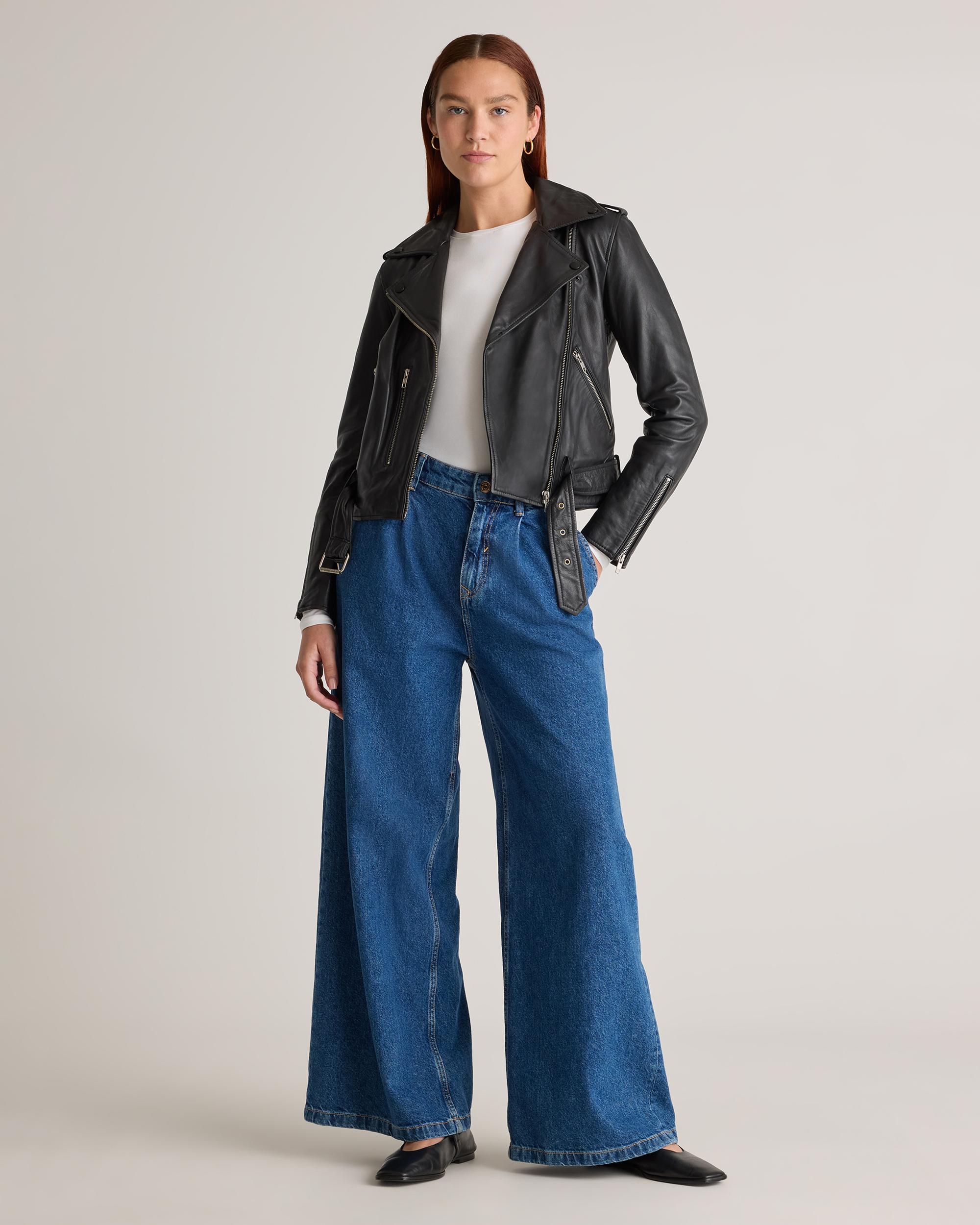 Quince | Women's Motorcycle Jacket Leather Product Image