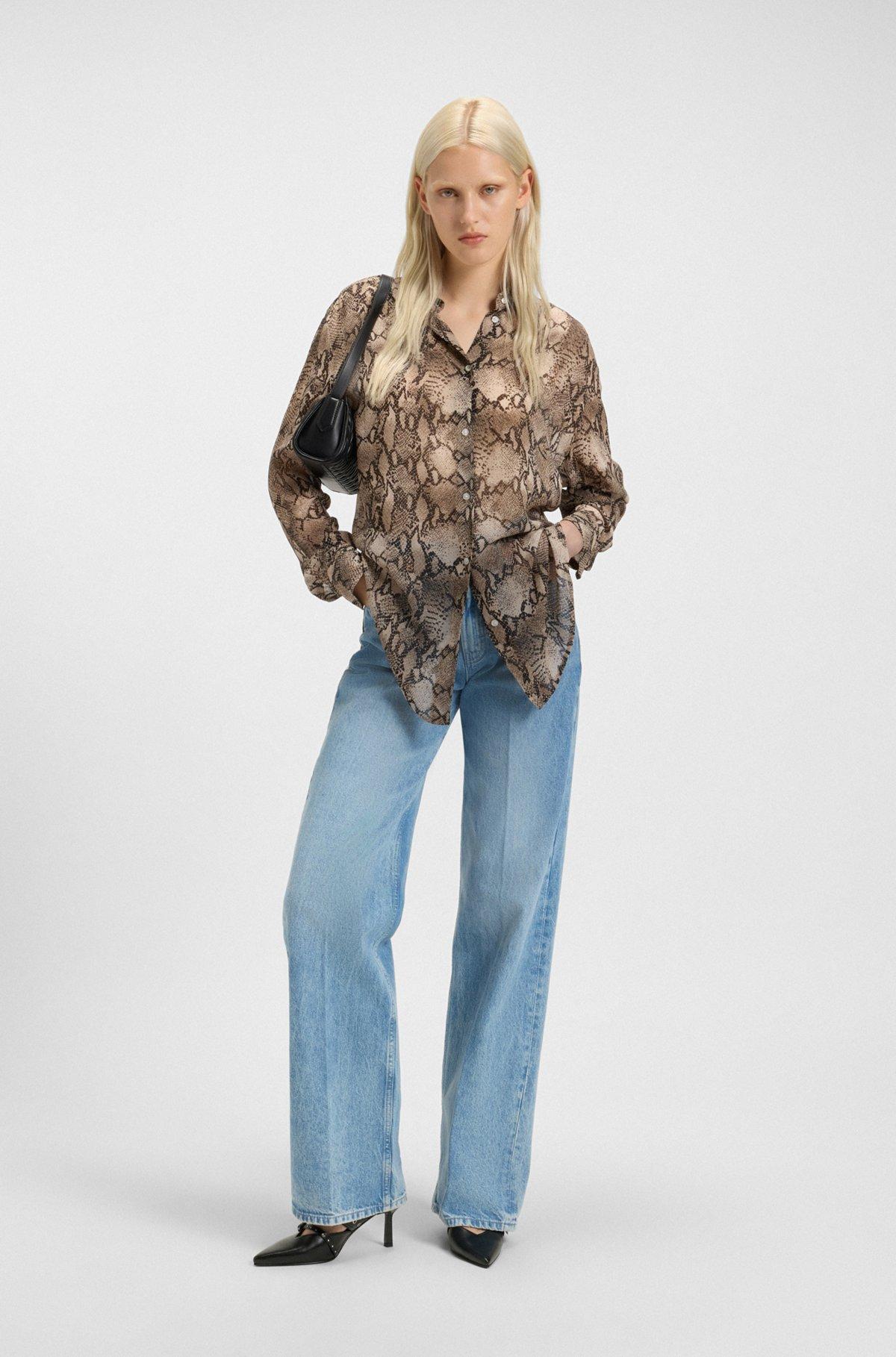 HUGO - Nappa-leather mules with twin buckled straps  - Black Product Image