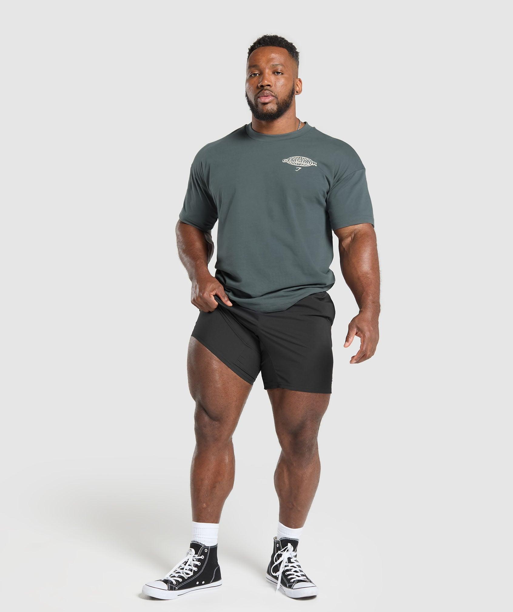 Gymshark Worldwide T-Shirt - Strong Grey Male Product Image