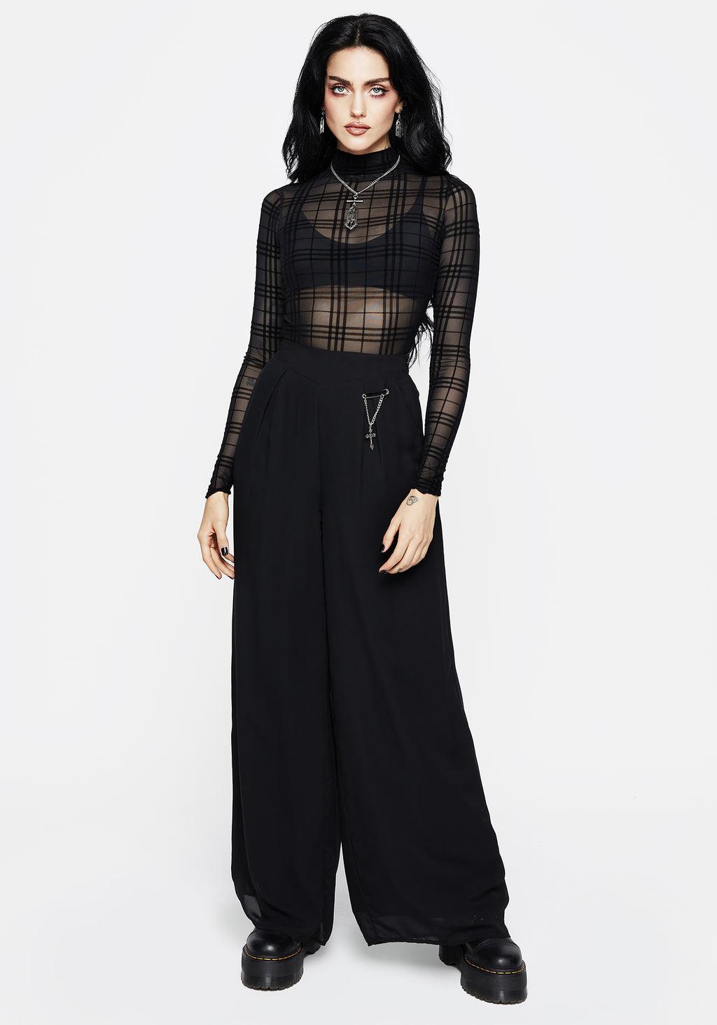 Buffy Check Mesh Top Product Image