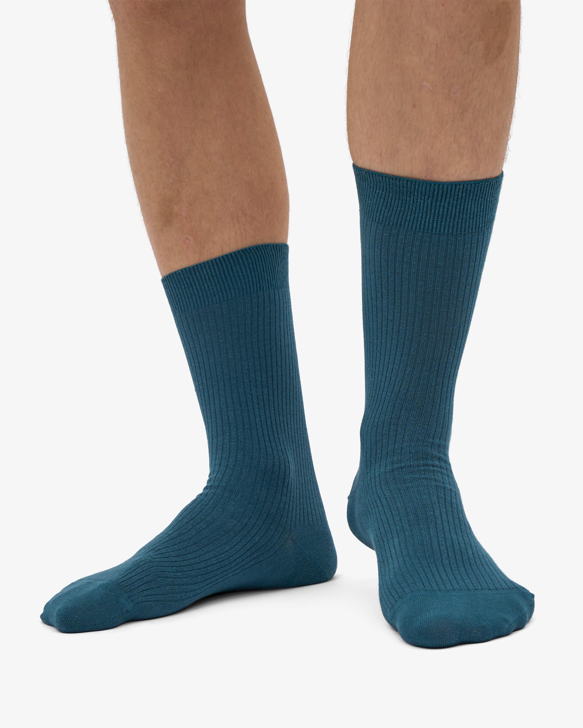 Classic Organic Sock - Ocean Green Product Image