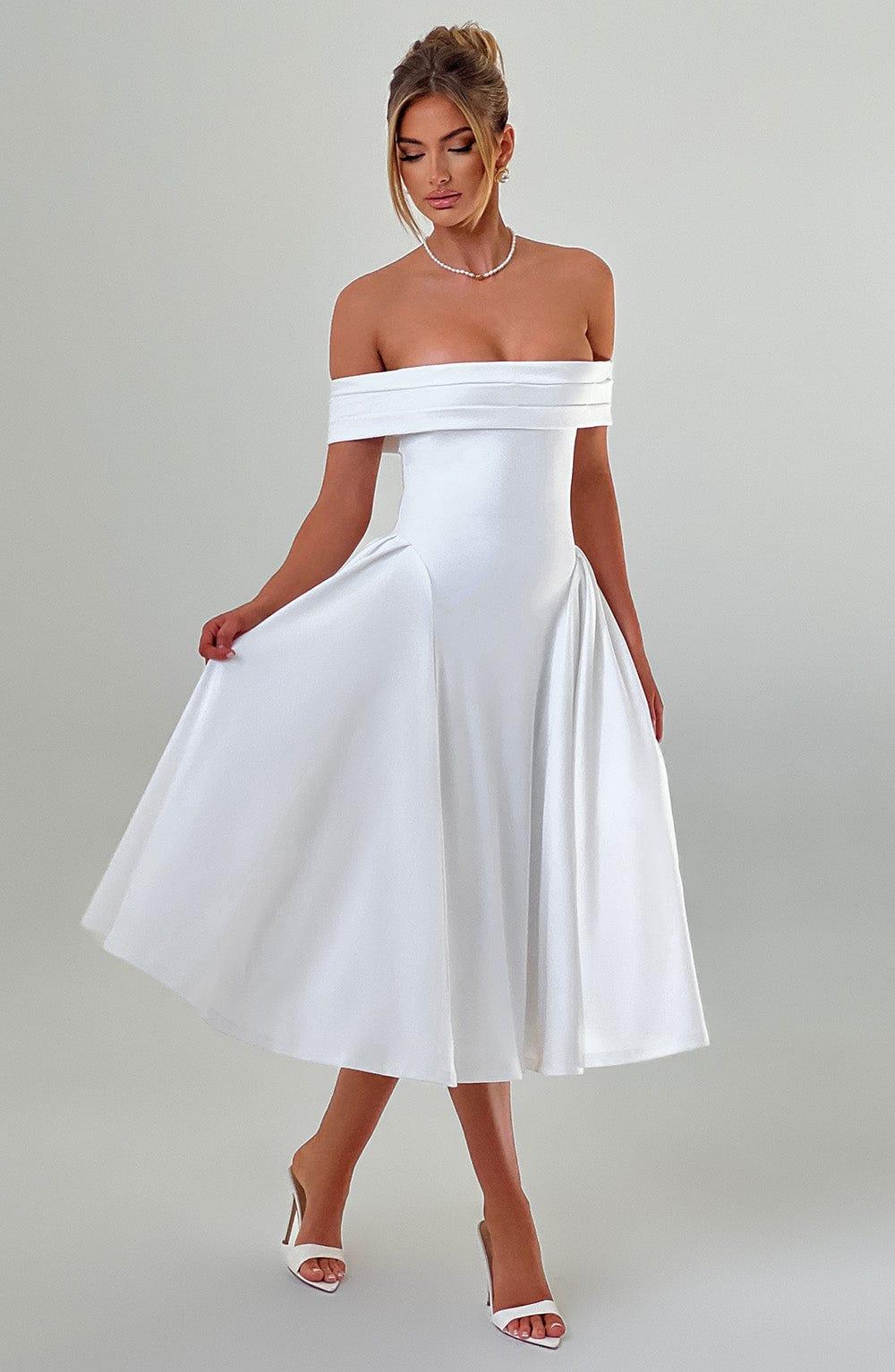 Miranda Midi Dress - Ivory Product Image