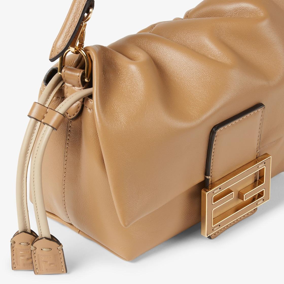 Mamma Baguette SmallCappuccino nappa leather mini-bag Product Image