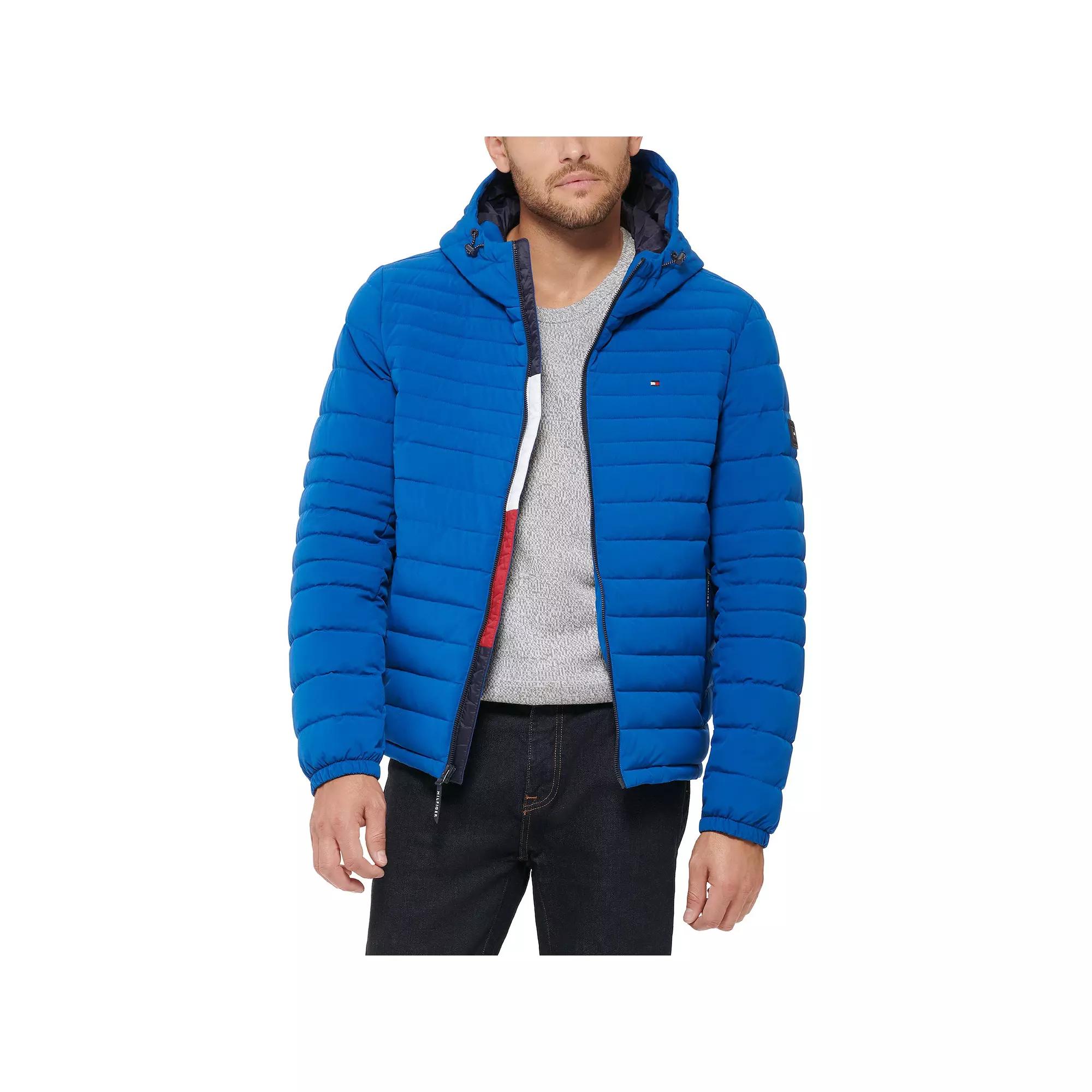 Men's Tommy Hilfiger Stretchy Hooded Puffer Jacket,  Product Image