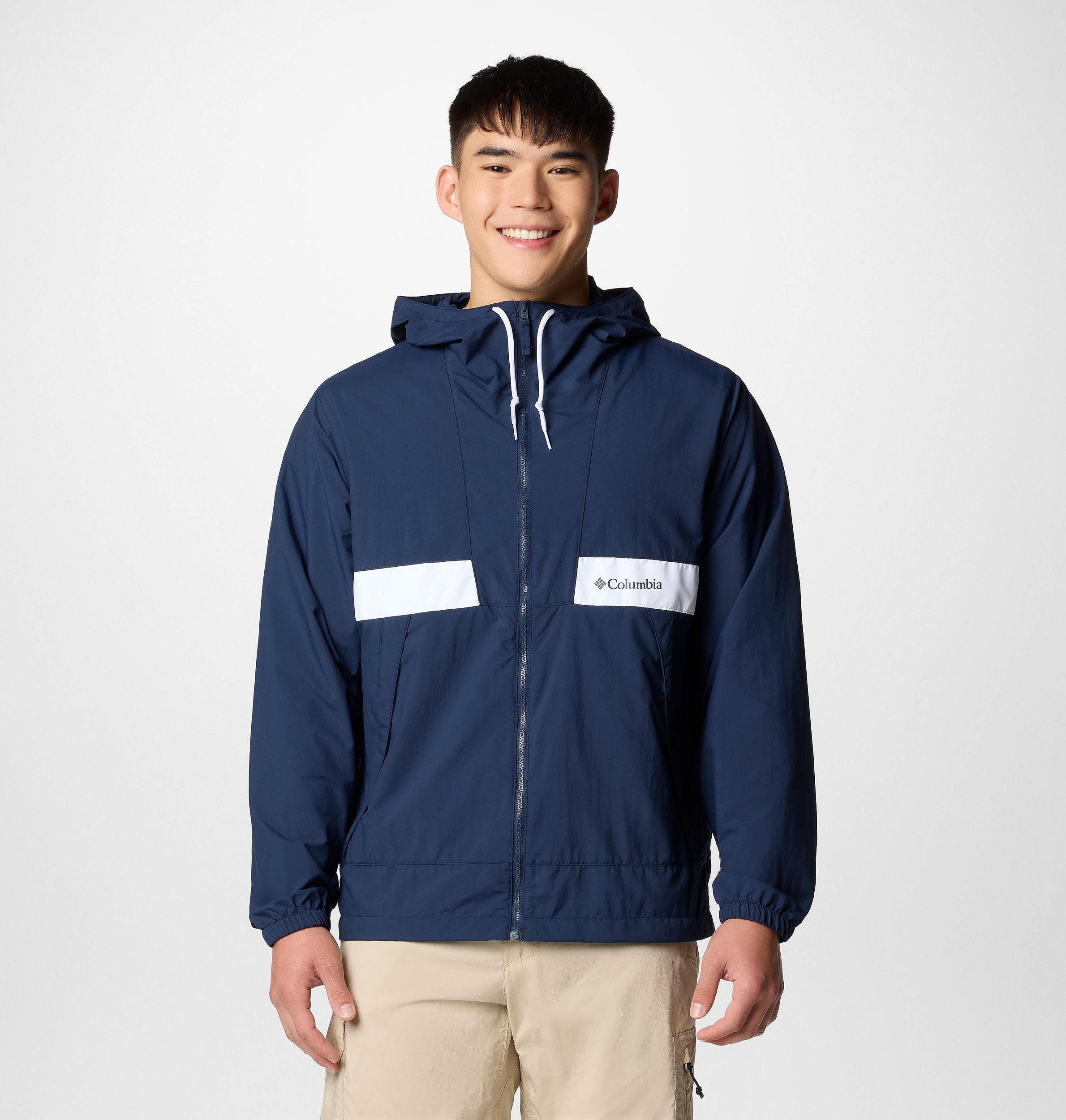 Columbia Mens Spire Valley Hooded Windbreaker- Product Image
