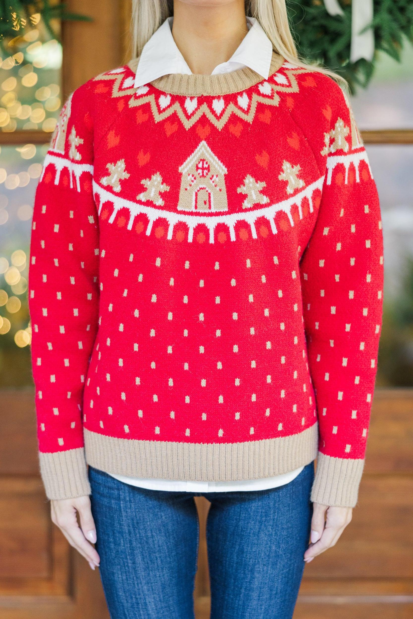 Holiday Dreaming Red Novelty Sweater Female Product Image