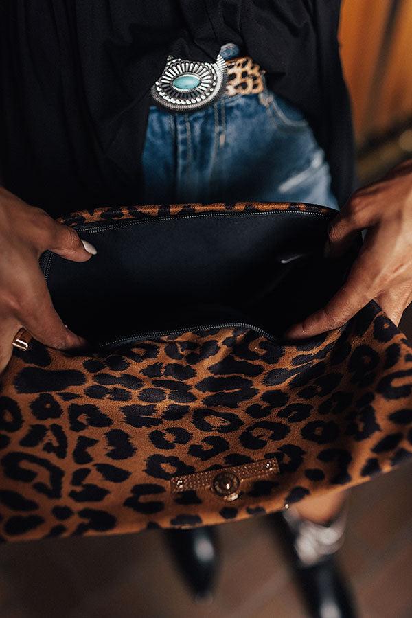 Think Pretty Leopard Clutch Product Image