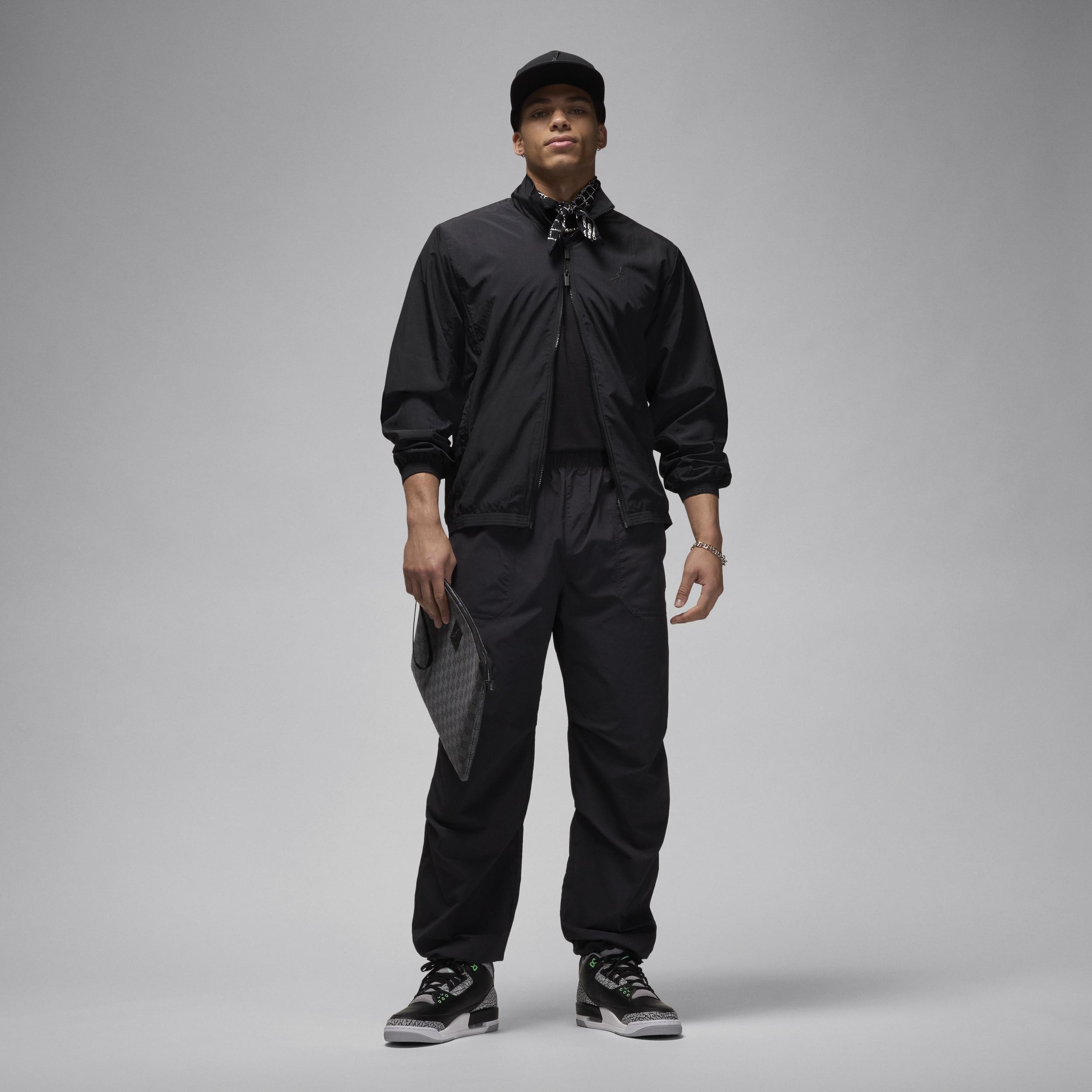 Jordan Mens Jordan Essential HBR Wind Jacket - Mens Black/Anthracite Product Image