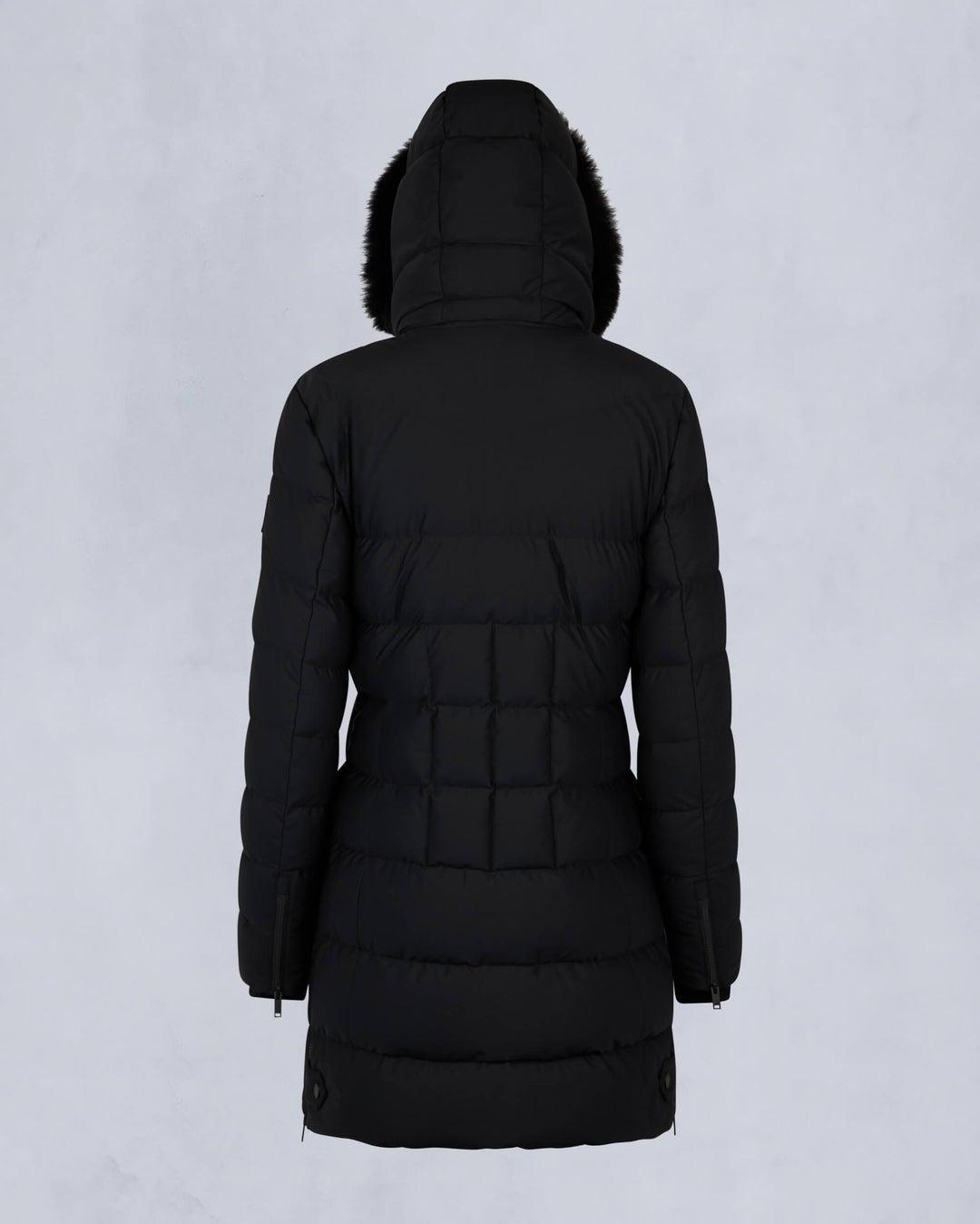 Moose Knuckes Womens Watershed 3 Parka Black with Black Shearling Product Image