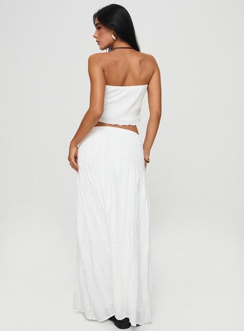 Carana Maxi Skirt White Product Image
