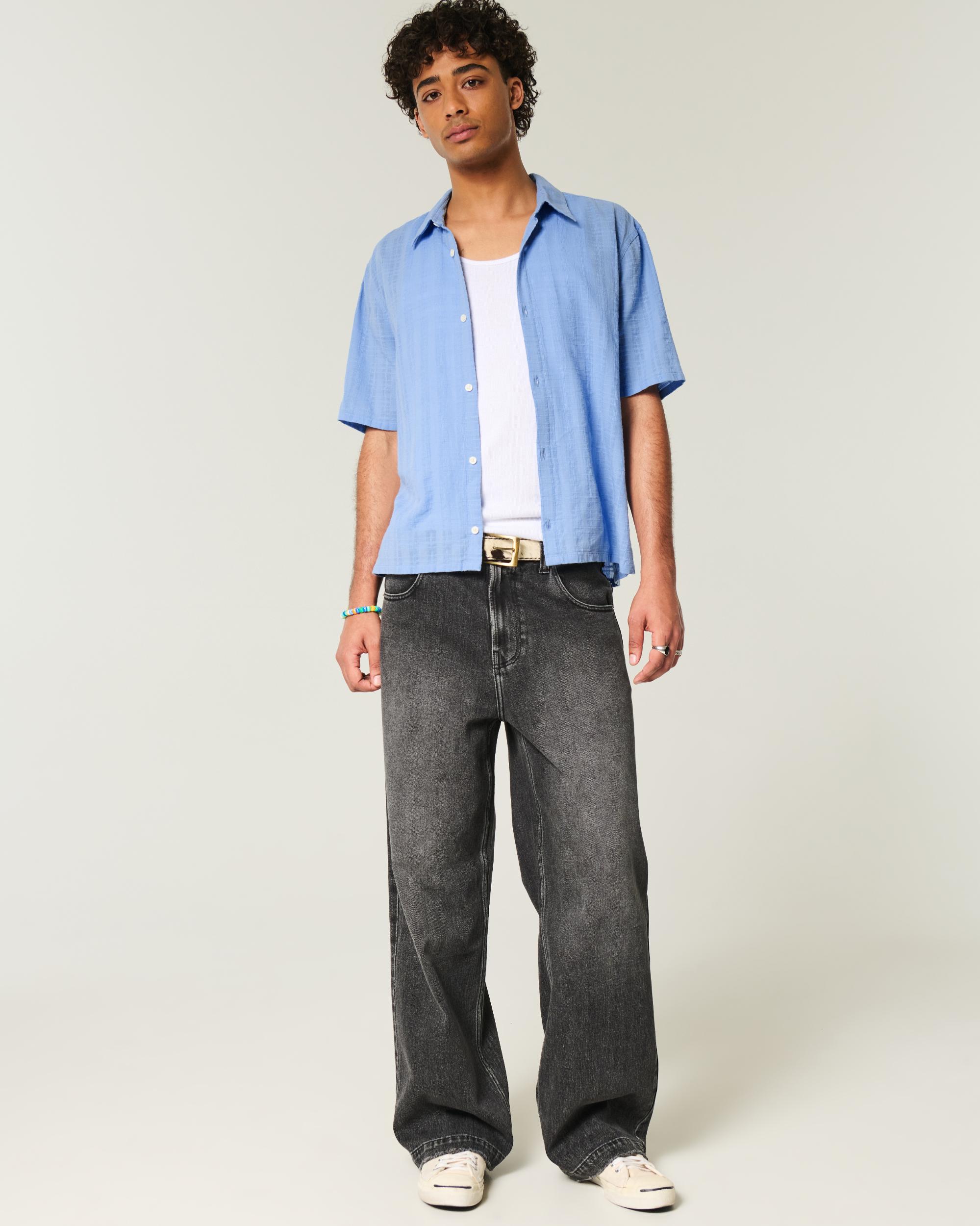 Boxy Short-Sleeve Shirt Product Image