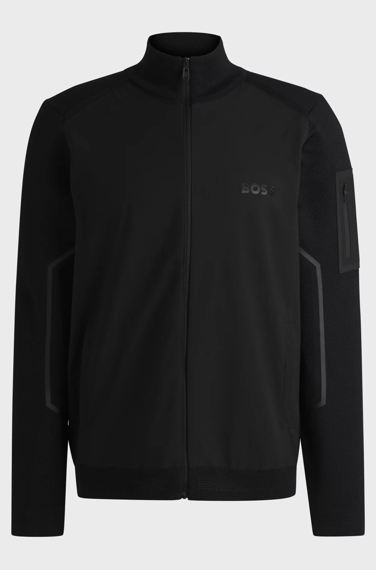 Boss Mixed-Material Jacket with Thermo-Regulating Properties Product Image