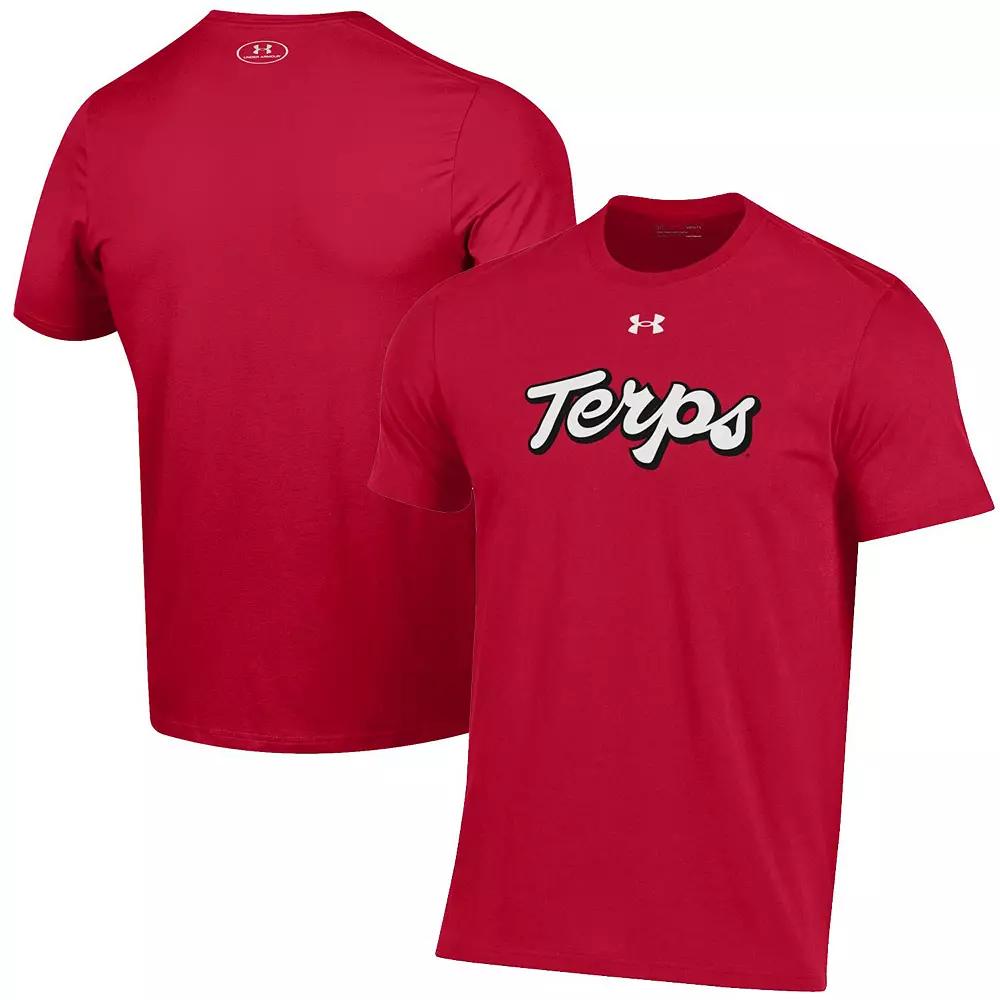 Men's Under Armour Red Maryland Terrapins Throwback Special Game Performance T-Shirt, Size: 2XL Product Image