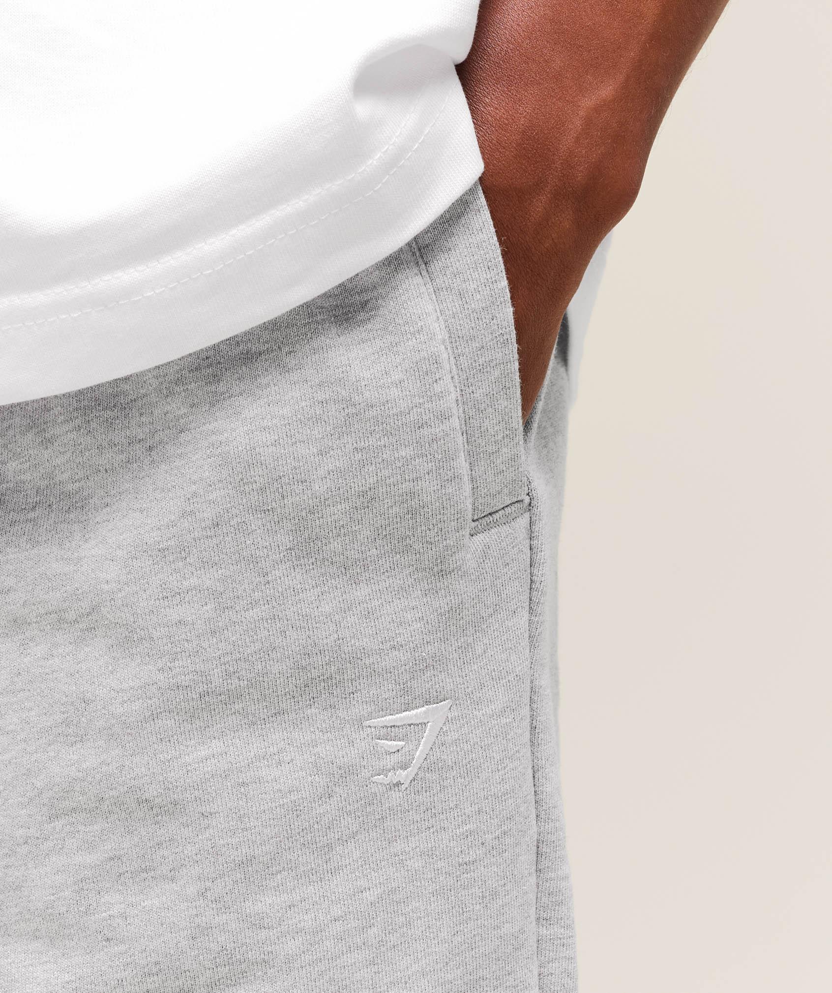 Gymshark Rest Day Essentials Straight Leg Joggers - Light Grey Marl Male Product Image
