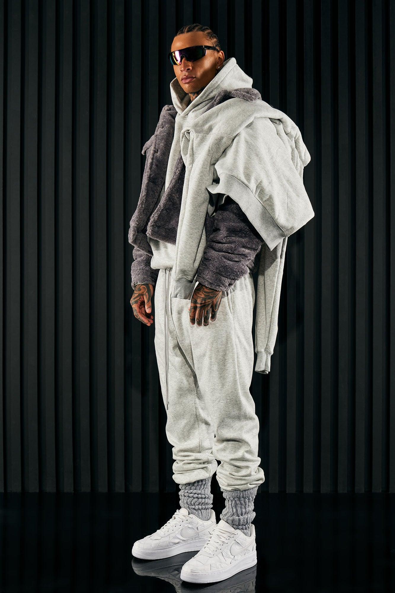Tyson Heavyweight Sweat Jogger - Heather Grey Product Image