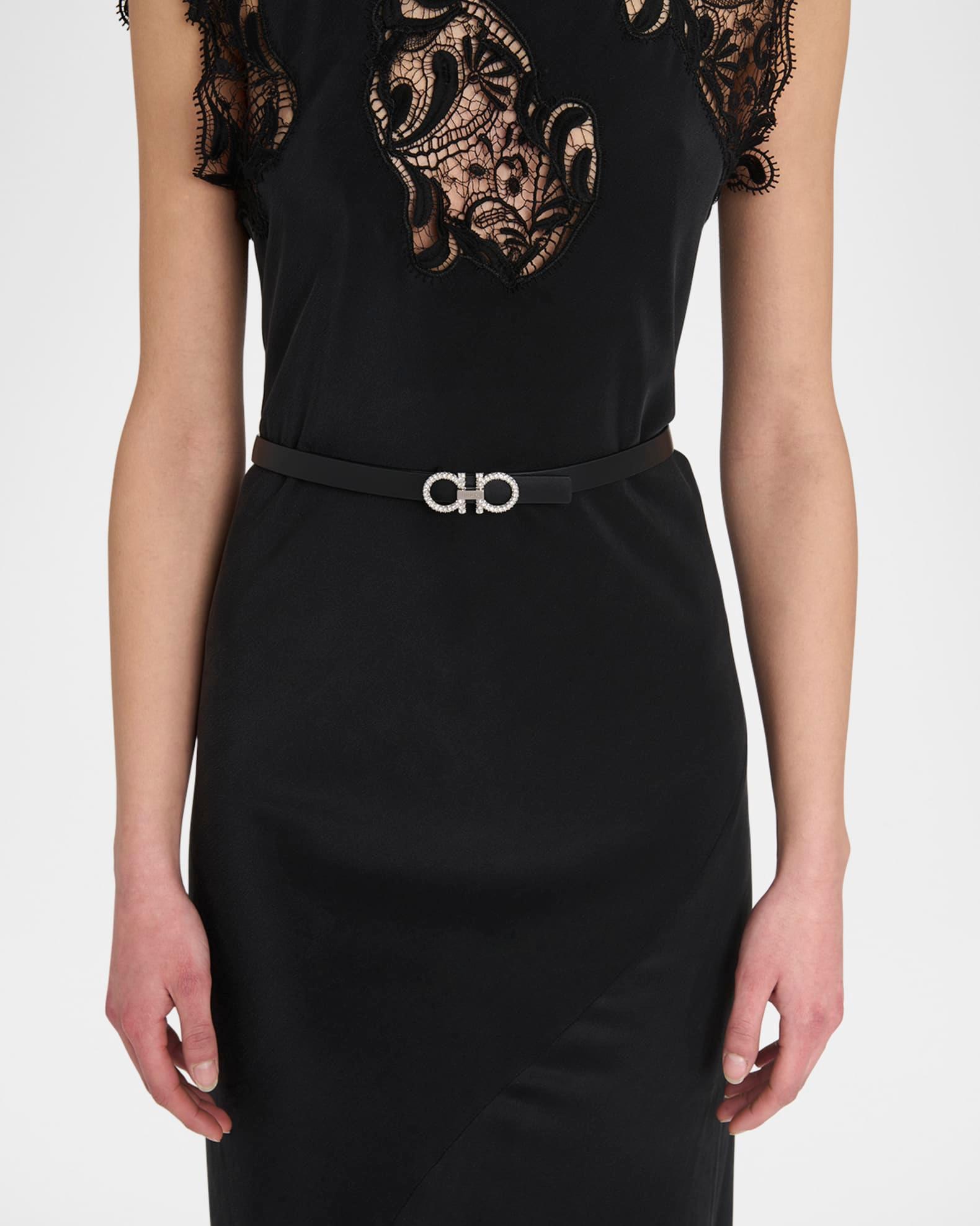 Reversible Metallic Calfskin Leather Belt Product Image