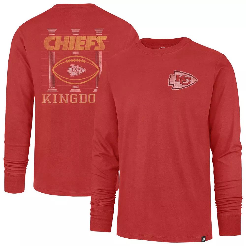 Men's '47 Red Kansas City Chiefs Regional Backer Franklin Long Sleeve T-Shirt,  Product Image
