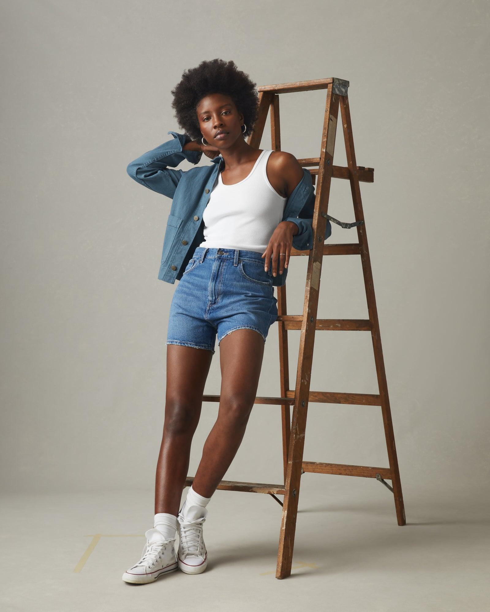 Women's Original Rib Tank - White Female Product Image