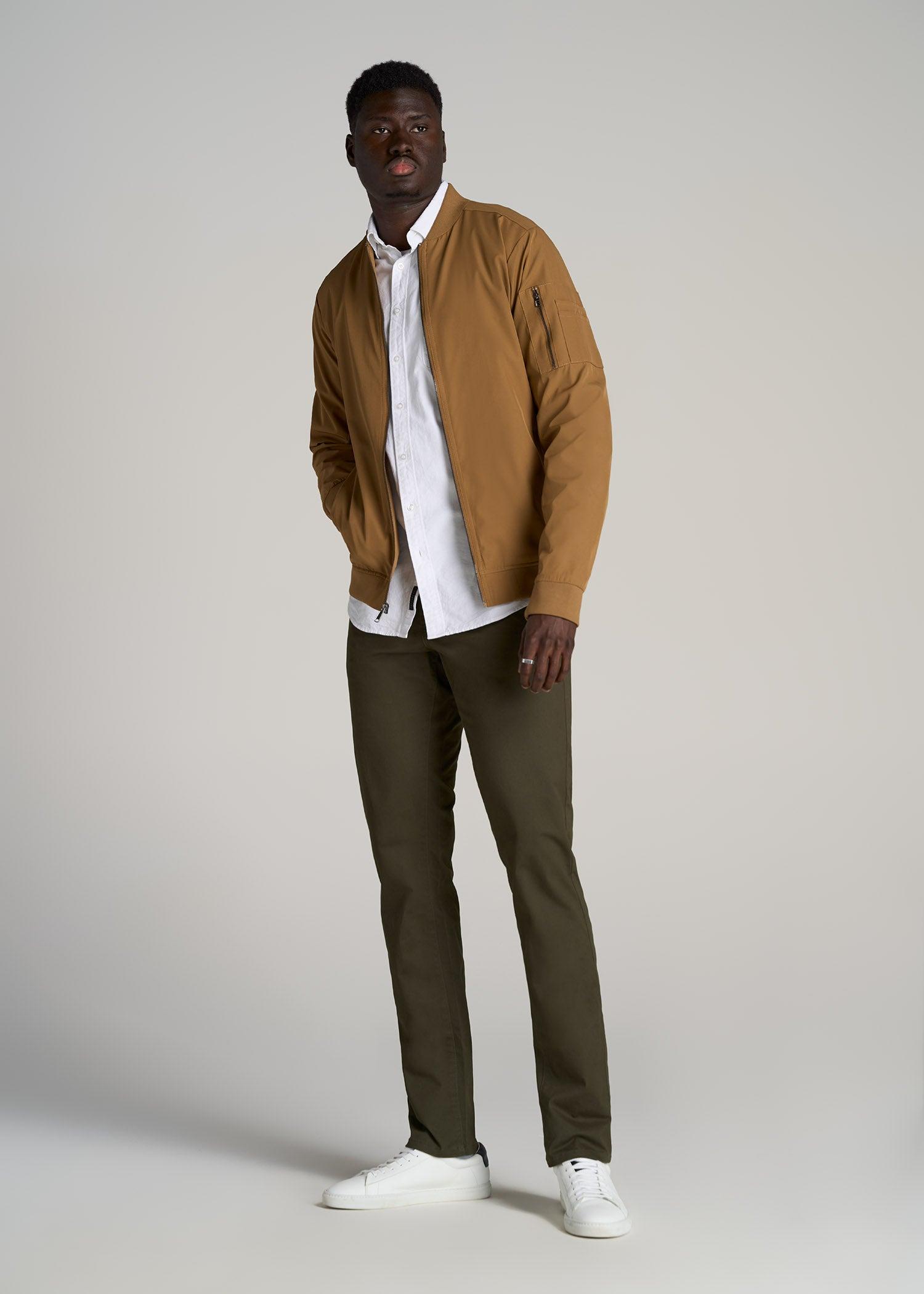 Carman TAPERED Chinos for Tall Men in Black Male Product Image