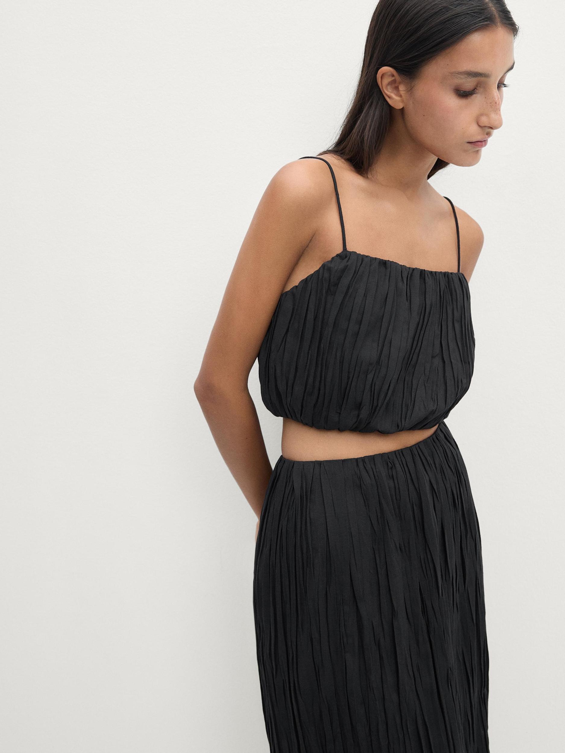 Pleated midi skirt Product Image