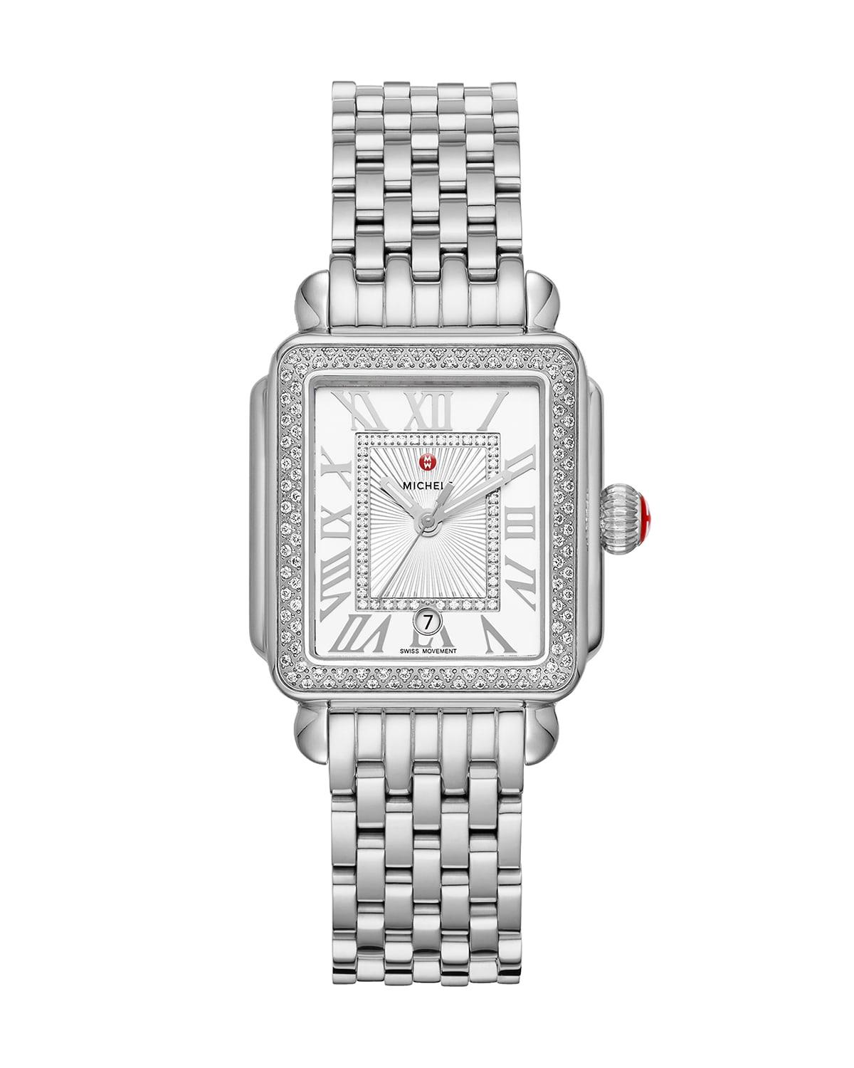 Womens Deco Madison Mid Stainless-Steel Diamond Bracelet Watch Product Image