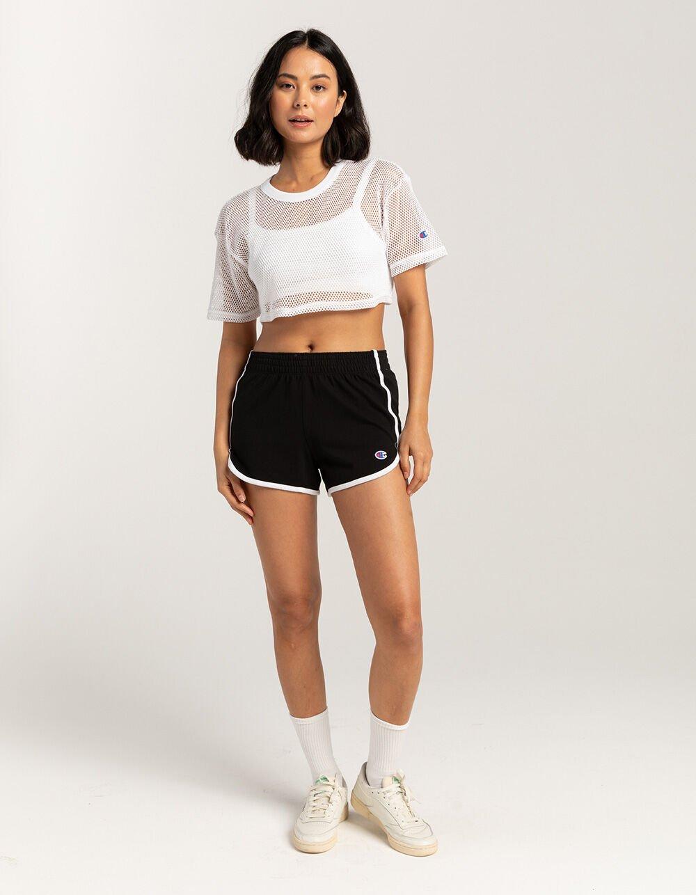 CHAMPION Womens 2.5'' Gym Shorts - BLACK Product Image