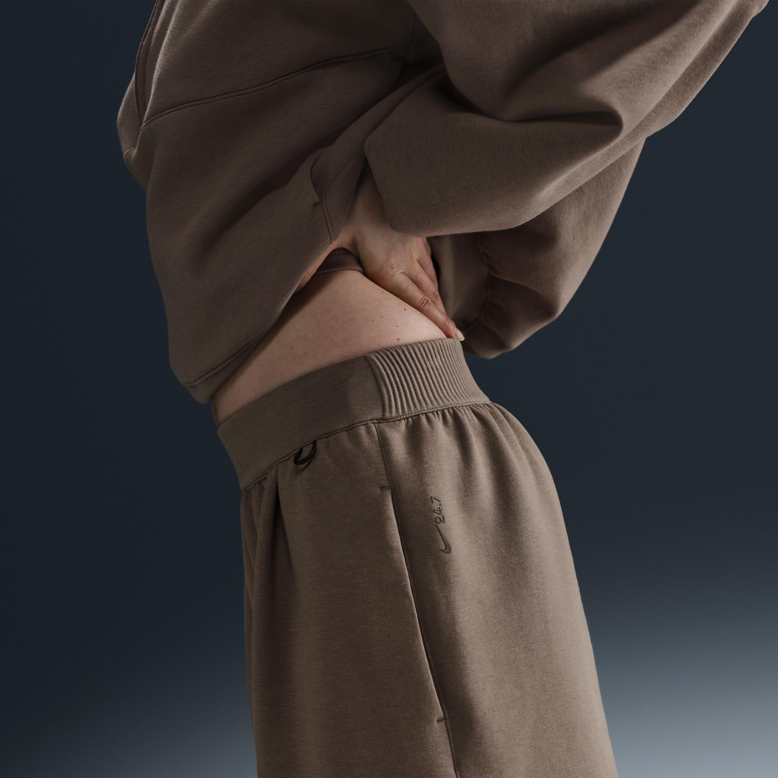 Nike Womens 24.7 ImpossiblySoft Dri-FIT Mid-Rise Loose 4 Shorts | HQ8179-233 Product Image