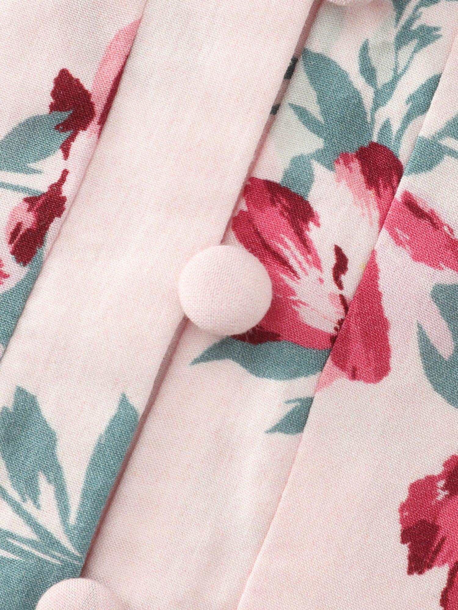 Supersoft Rose Print V-Neck Blouse Female Product Image