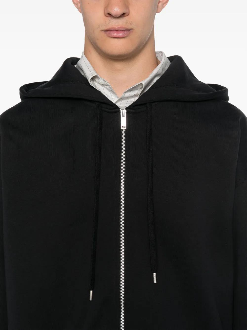 logo-print zip-up hoodie Product Image
