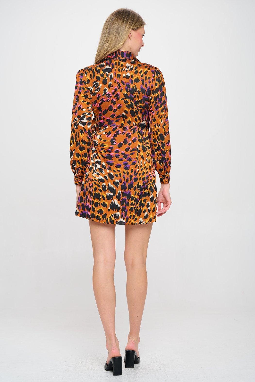 Leopard Rust Sophie Dress Product Image