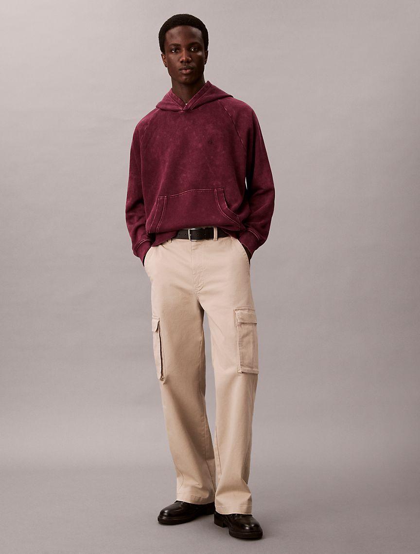 Washed Fleece Relaxed Hoodie Product Image